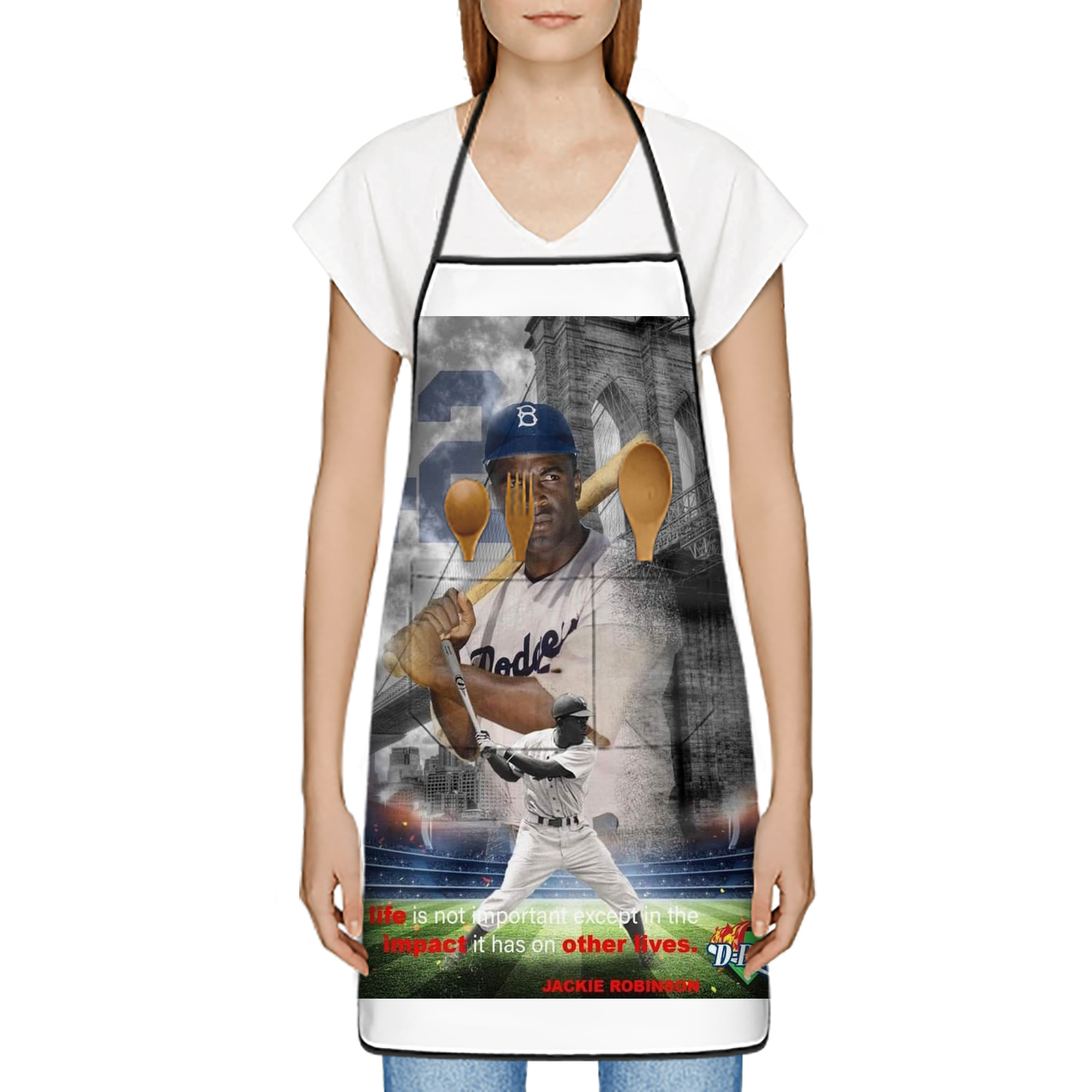  Stain-Resistant Polyester Apron With Pocket – Full Print, Waterproof, Anti-Wrinkle, Anti-Pilling – Ideal For Kitchen, BBQ, Restaurant, Salon & More