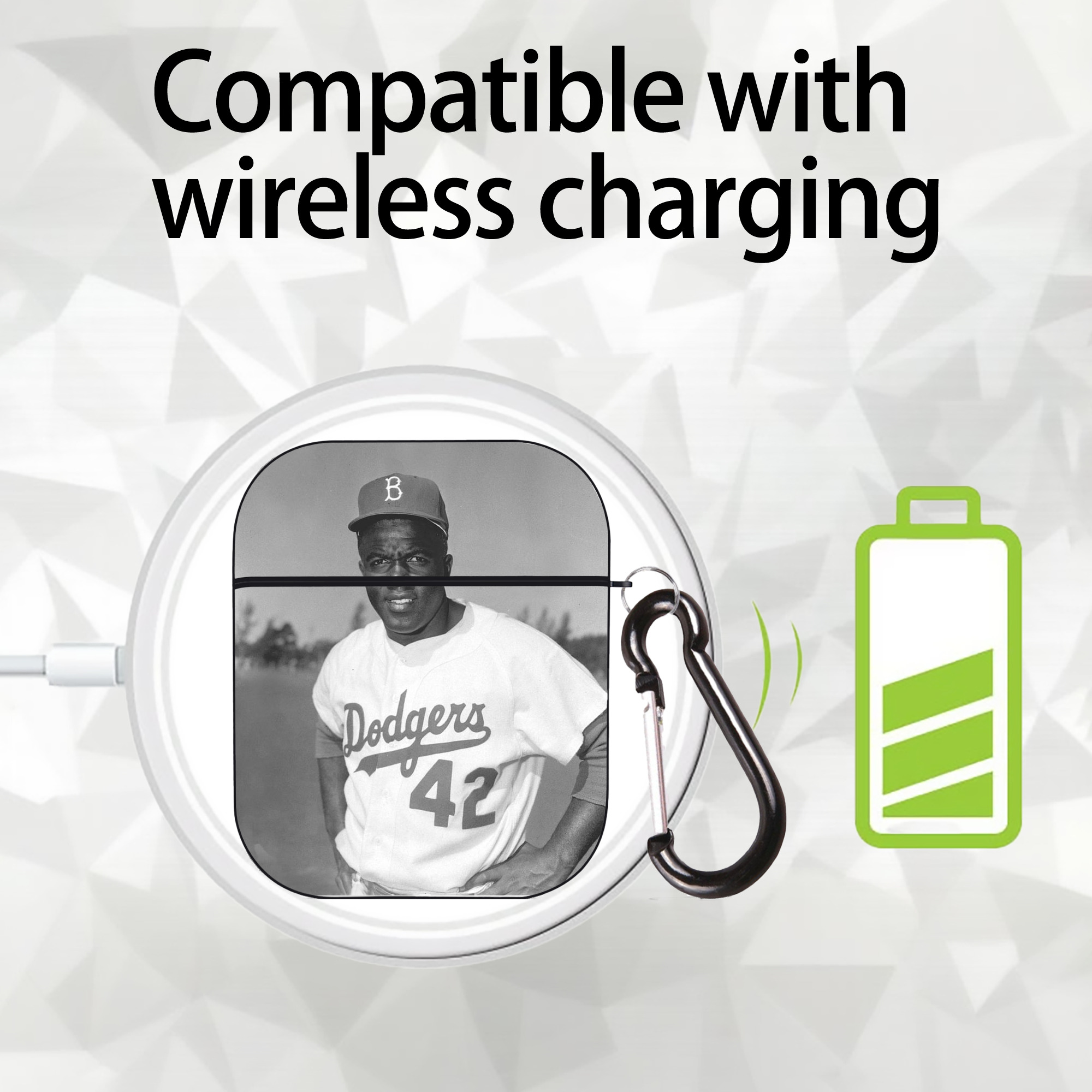  AirPods 2 Case Hard Shell Black, Flexible PC Material, Precise Cutouts, Full Protection, Anti-Fingerprint, Washable, Includes Keychain – Durable & Slim Design