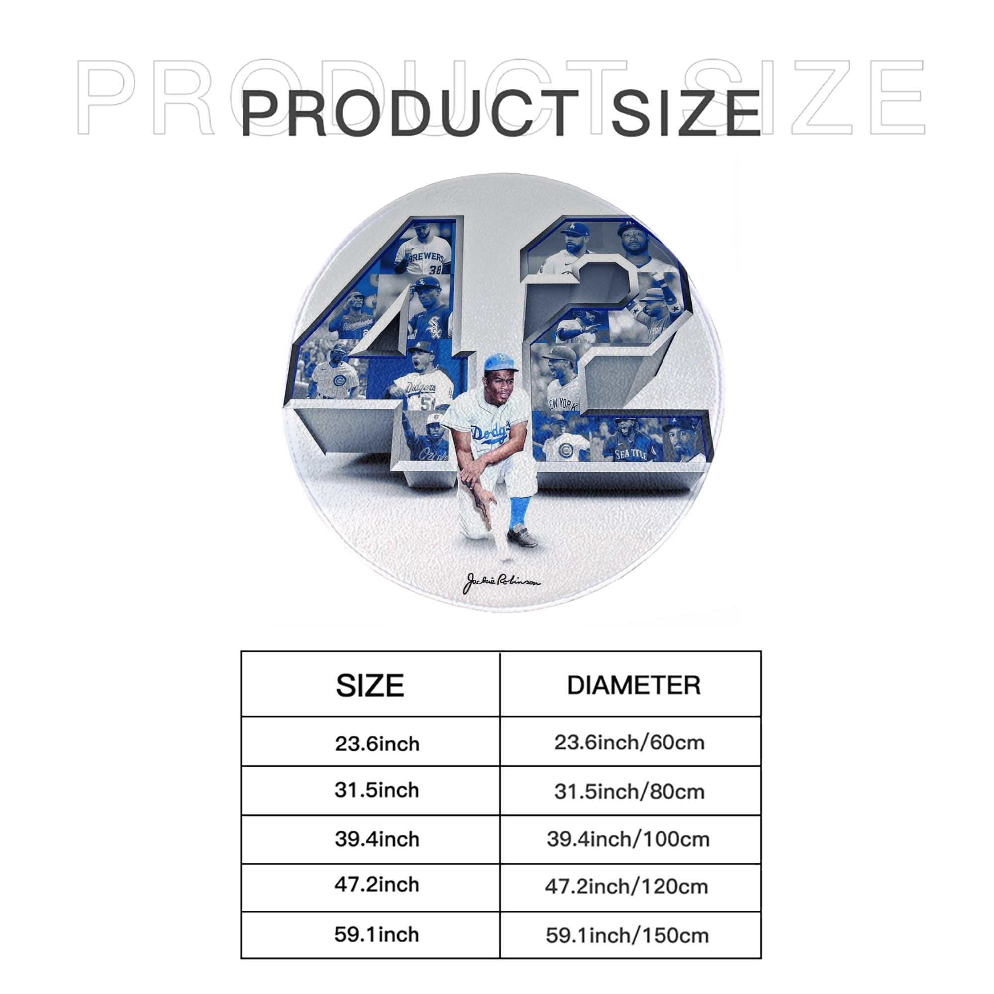  Round Floor Mat – Soft Flannel & High-Density Sponge Core – Non-Slip Dot Backing – Durable Stitched Edges – Quick-Dry & Breathable – Perfect For Home, Bathroom & Living Room