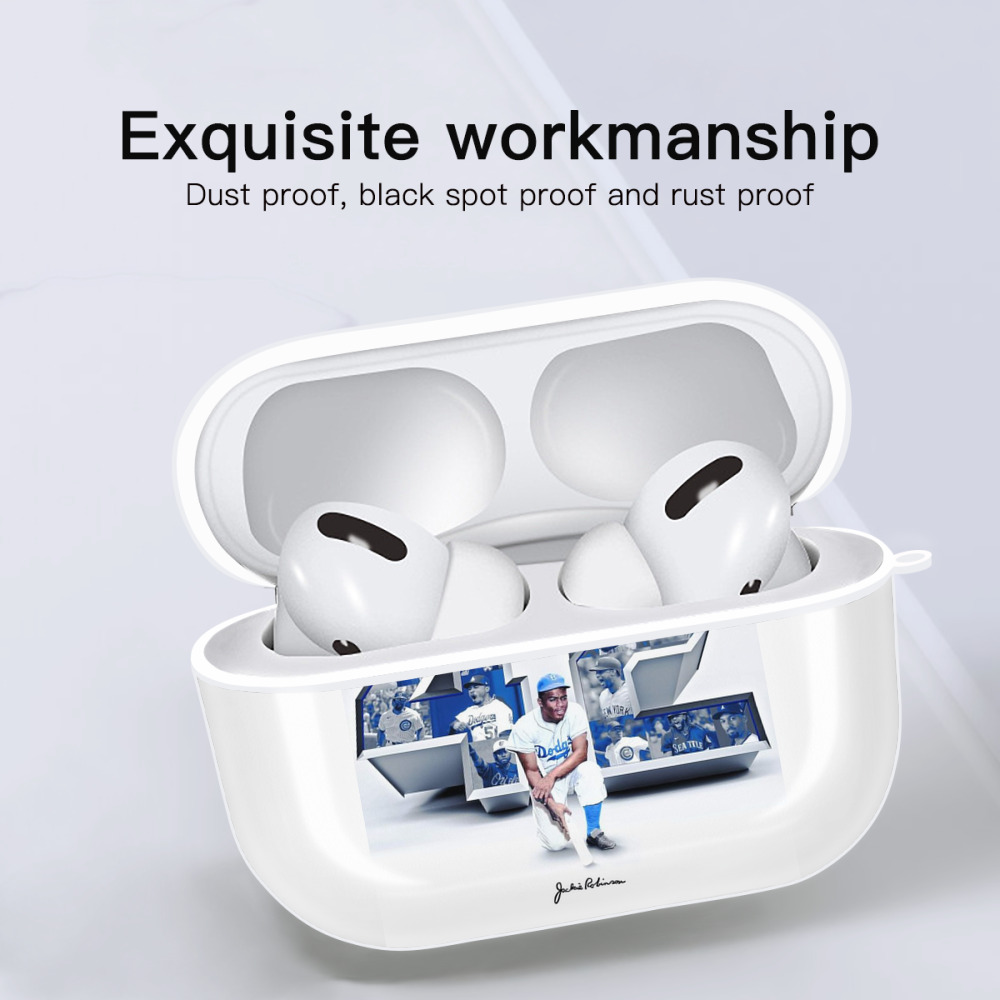 AirPods Pro Hard Case White With Keychain, Durable Flexible PC, Precise Cutouts, Anti-Fingerprint, Yellowing & Scratch Resistant, Full Protection, Washable