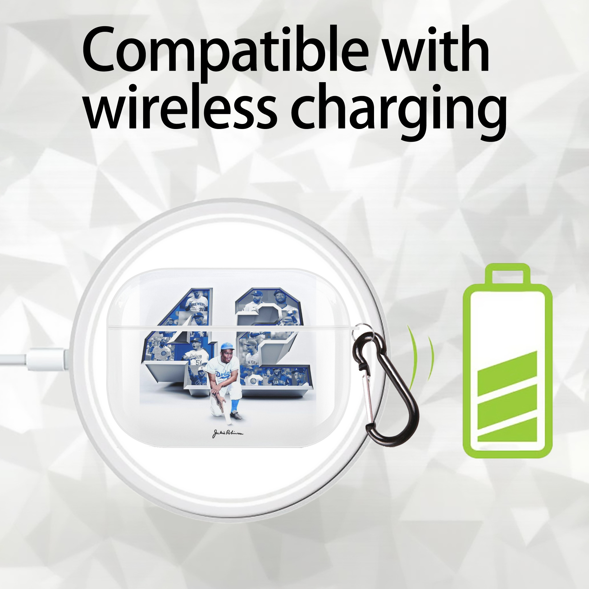  AirPods Pro Hard Case White With Keychain, Durable Flexible PC, Precise Cutouts, Anti-Fingerprint, Yellowing & Scratch Resistant, Full Protection, Washable