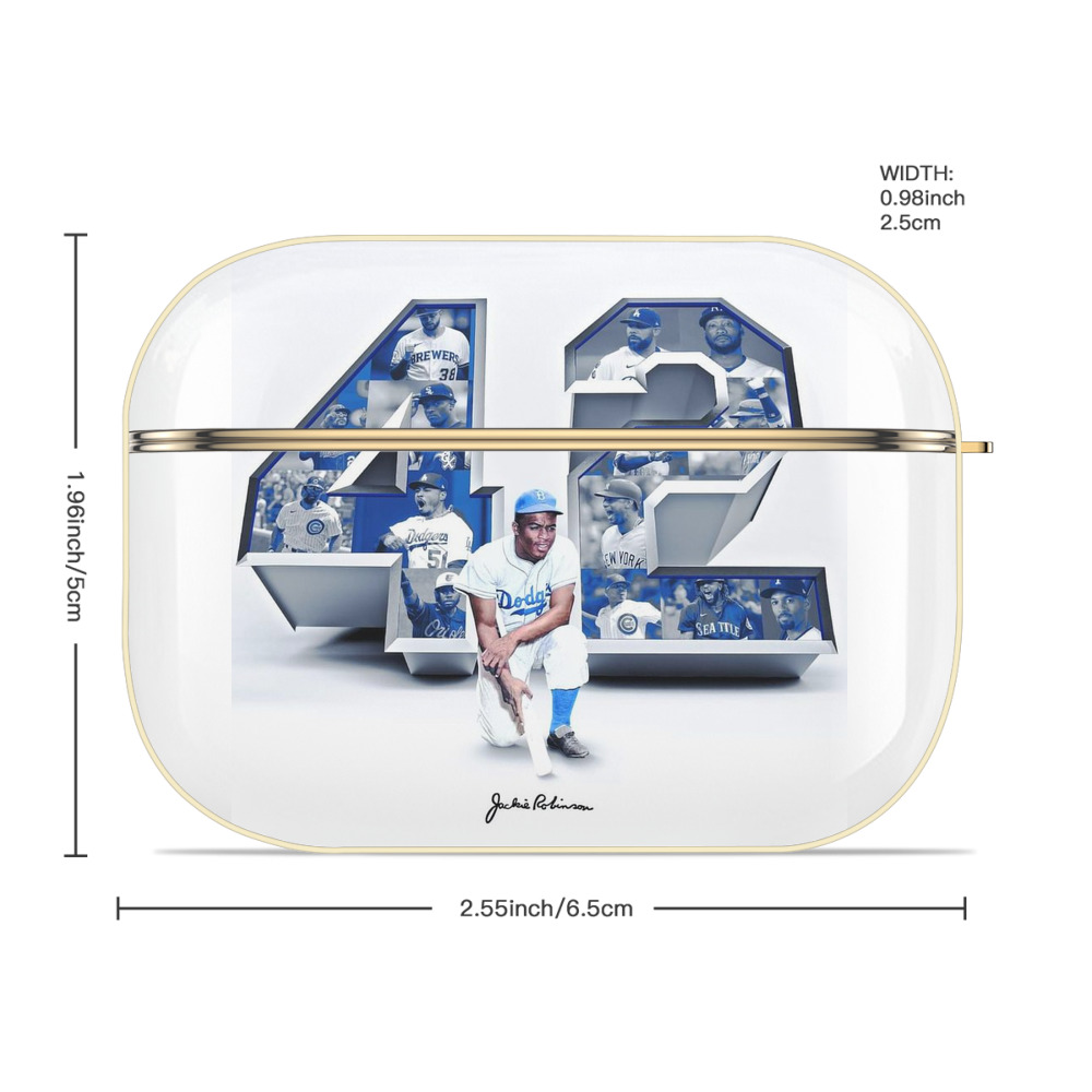  Luxury Gold AirPods Pro Case With Keychain, Flexible PC Material, Full Protection, Precise Cutouts, Anti-Fingerprint, Washable, Durable Design