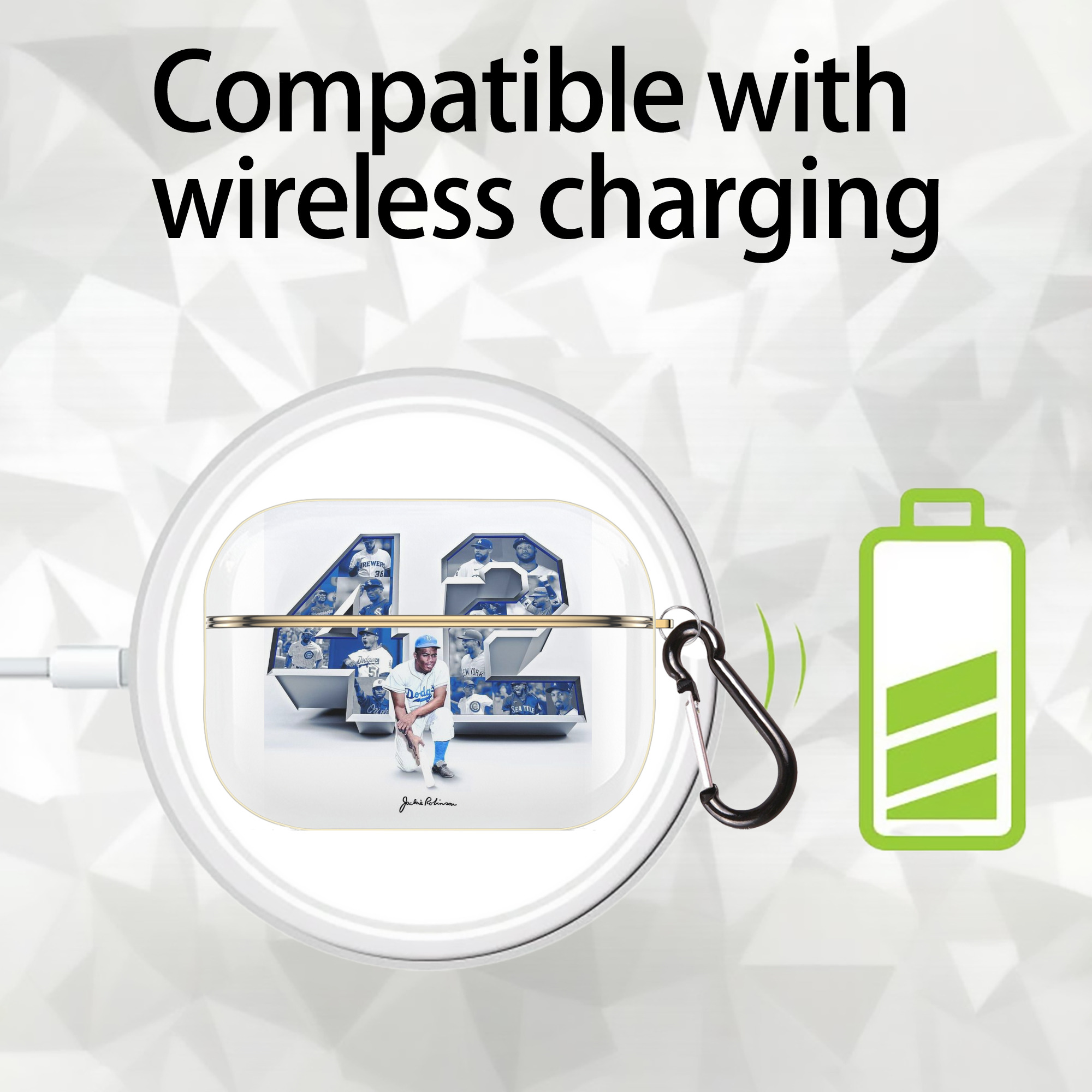  Luxury Gold AirPods Pro Case With Keychain, Flexible PC Material, Full Protection, Precise Cutouts, Anti-Fingerprint, Washable, Durable Design