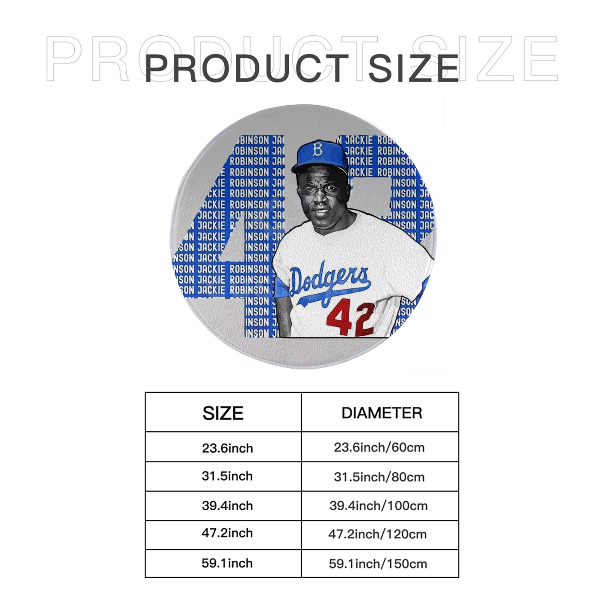  Round Floor Mat – Soft Flannel & High-Density Sponge Core – Non-Slip Dot Backing – Durable Stitched Edges – Quick-Dry & Breathable – Perfect For Home, Bathroom & Living Room