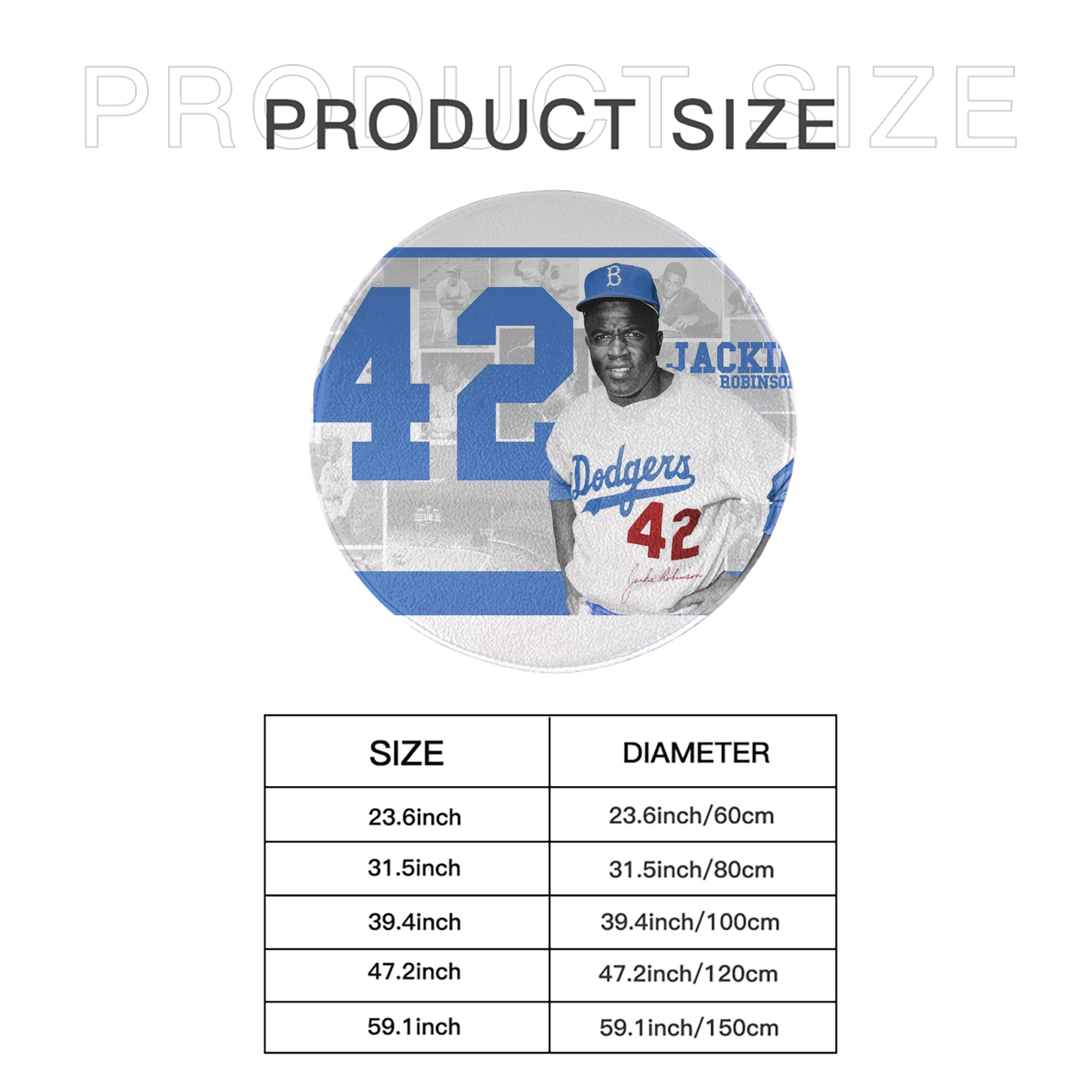  Round Floor Mat – Soft Flannel & High-Density Sponge Core – Non-Slip Dot Backing – Durable Stitched Edges – Quick-Dry & Breathable – Perfect For Home, Bathroom & Living Room