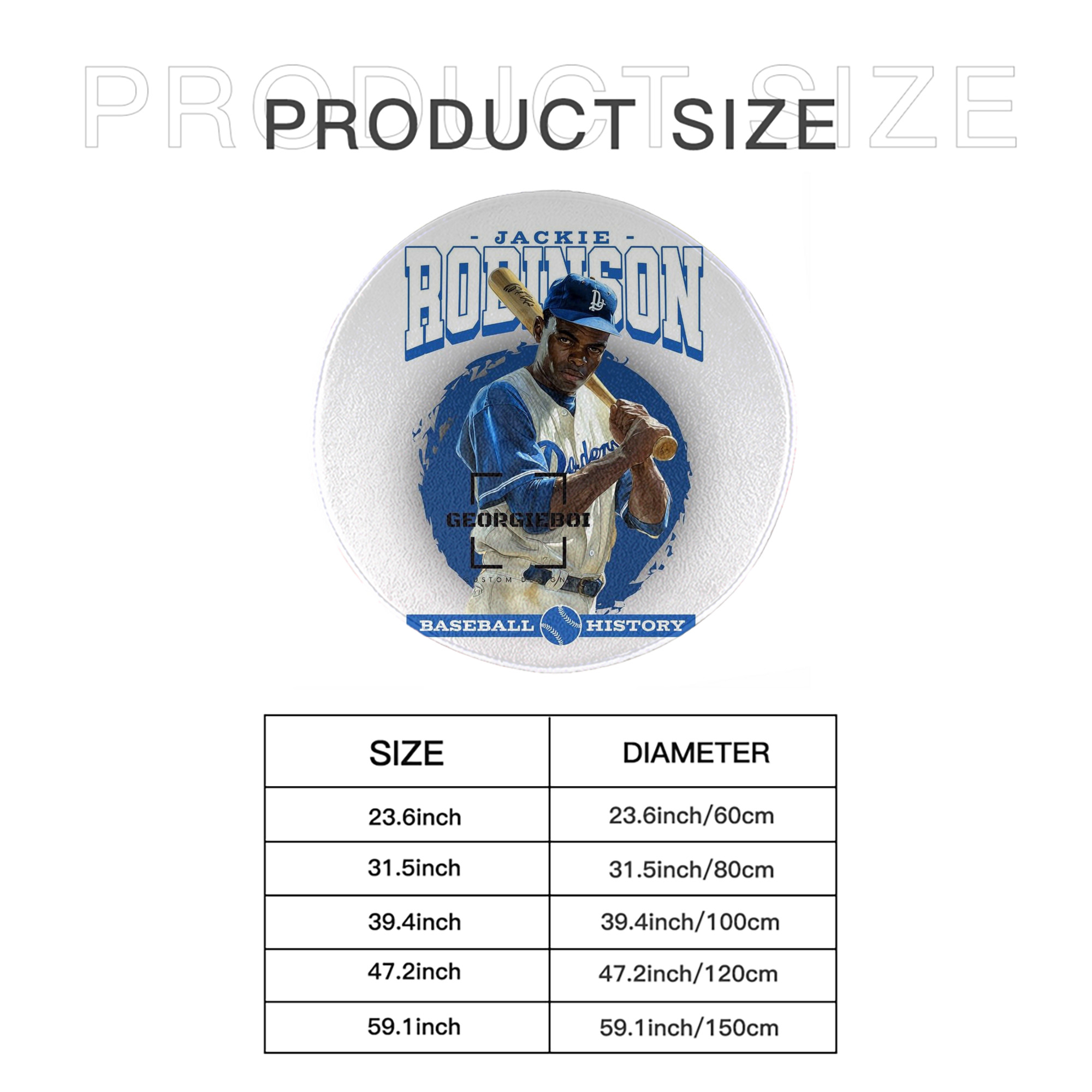  Round Floor Mat – Soft Flannel & High-Density Sponge Core – Non-Slip Dot Backing – Durable Stitched Edges – Quick-Dry & Breathable – Perfect For Home, Bathroom & Living Room