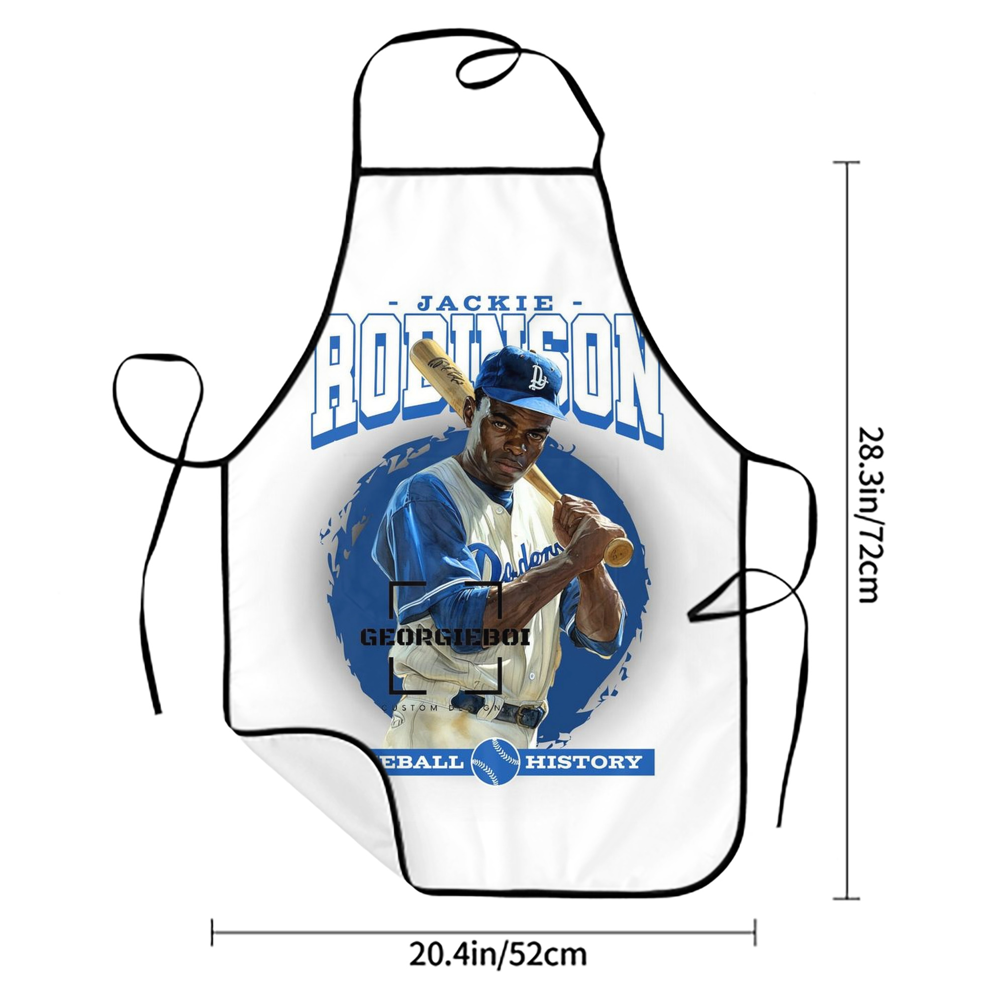  Stain-Resistant Polyester Apron With Pocket – Full Print, Waterproof, Anti-Wrinkle, Anti-Pilling – Ideal For Kitchen, BBQ, Restaurant, Salon & More