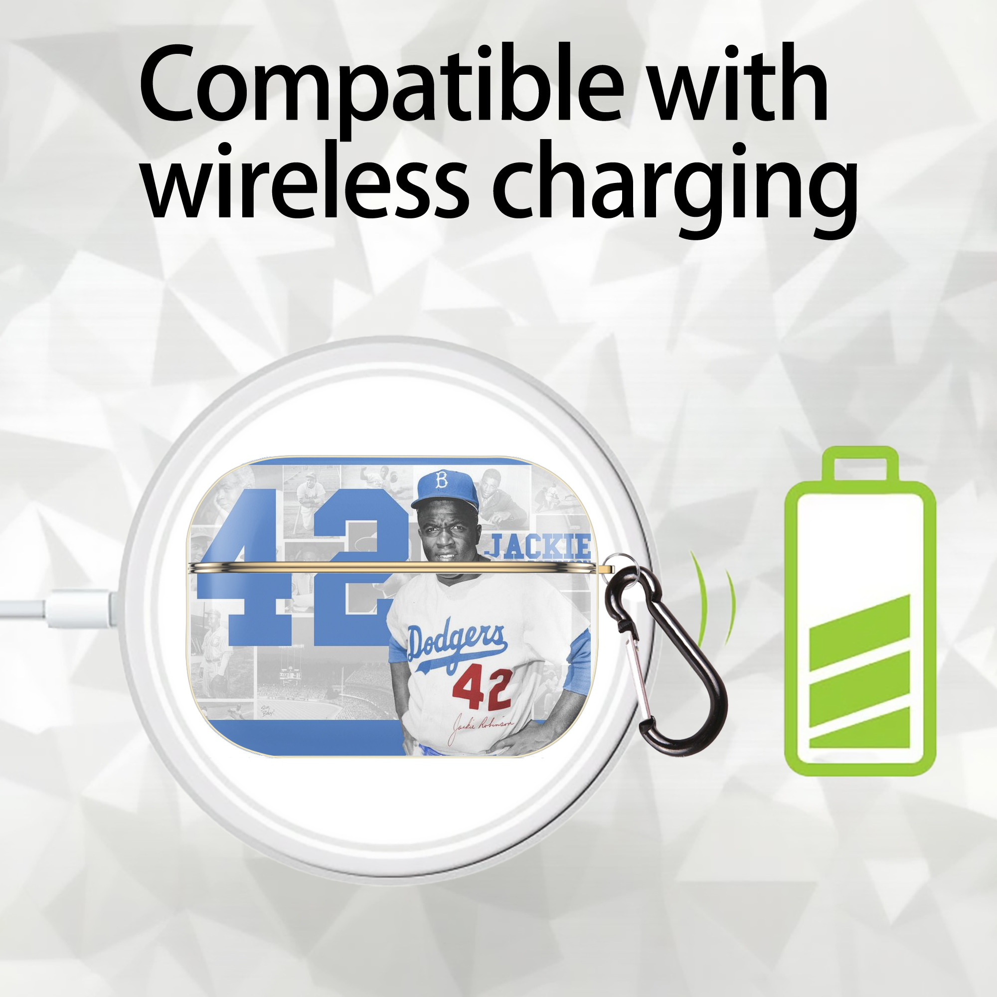  Luxury Gold AirPods Pro Case With Keychain, Flexible PC Material, Full Protection, Precise Cutouts, Anti-Fingerprint, Washable, Durable Design