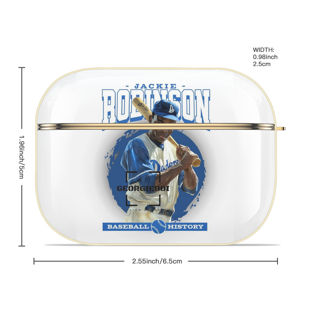  Luxury Gold AirPods Pro Case With Keychain, Flexible PC Material, Full Protection, Precise Cutouts, Anti-Fingerprint, Washable, Durable Design