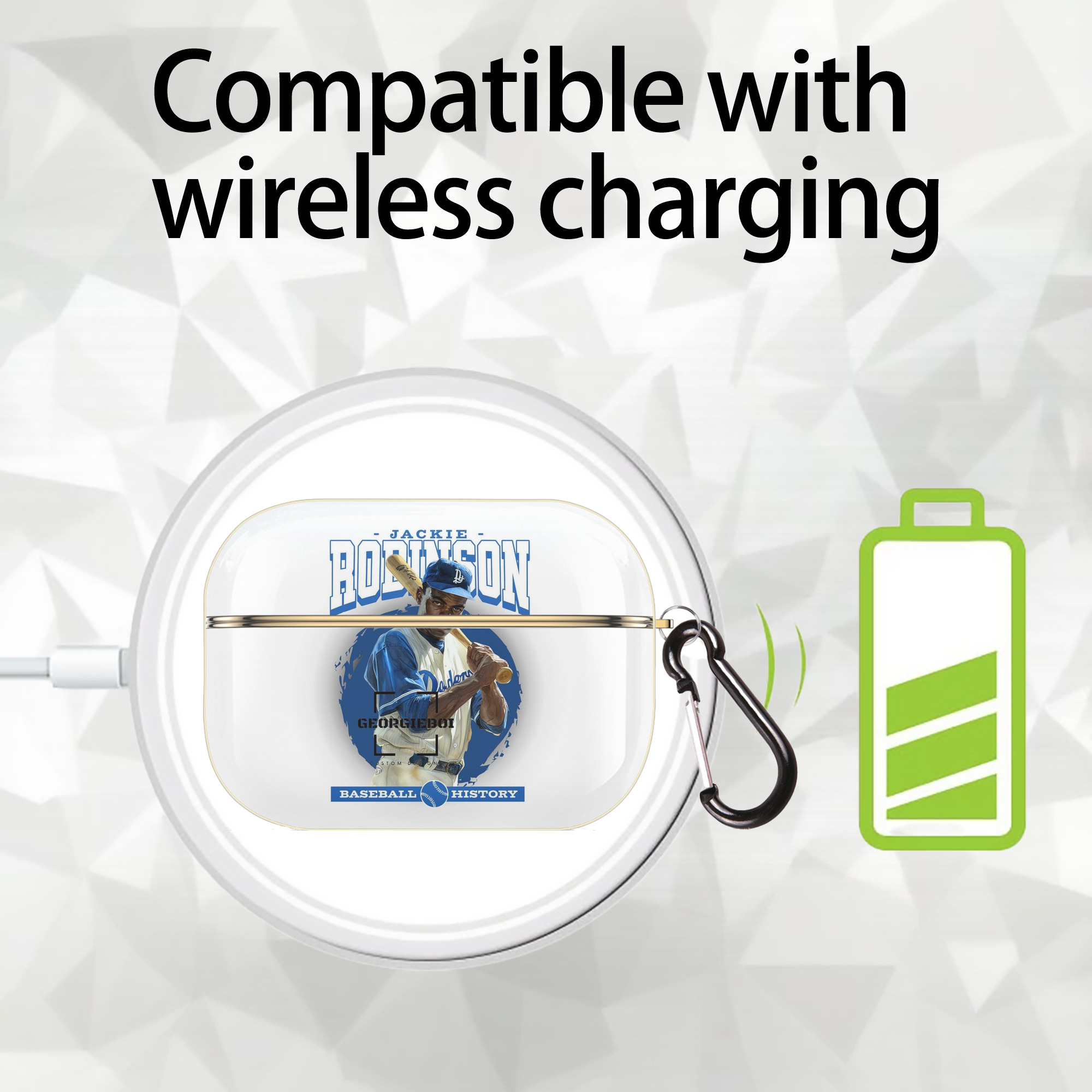  Luxury Gold AirPods Pro Case With Keychain, Flexible PC Material, Full Protection, Precise Cutouts, Anti-Fingerprint, Washable, Durable Design