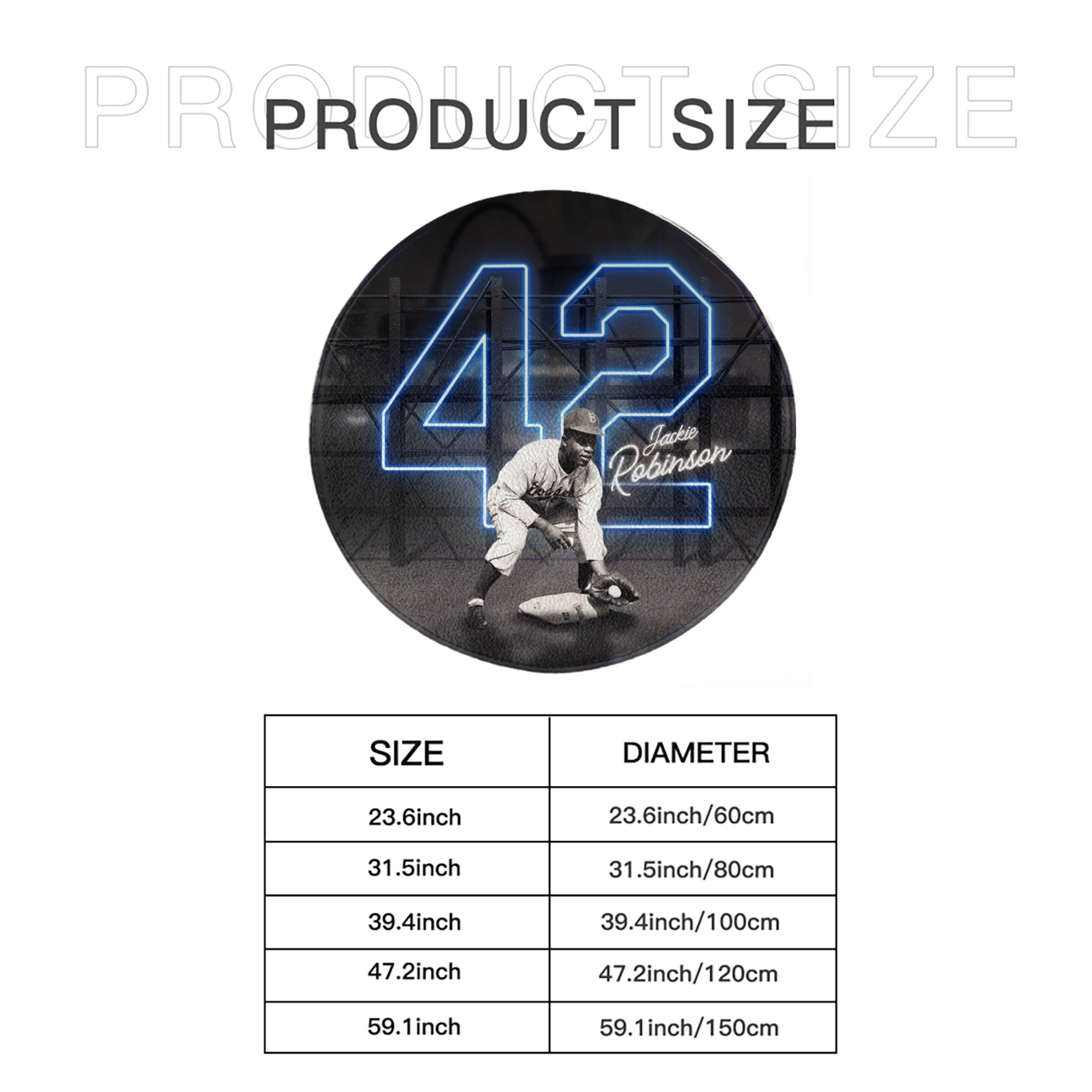  Round Floor Mat – Soft Flannel & High-Density Sponge Core – Non-Slip Dot Backing – Durable Stitched Edges – Quick-Dry & Breathable – Perfect For Home, Bathroom & Living Room