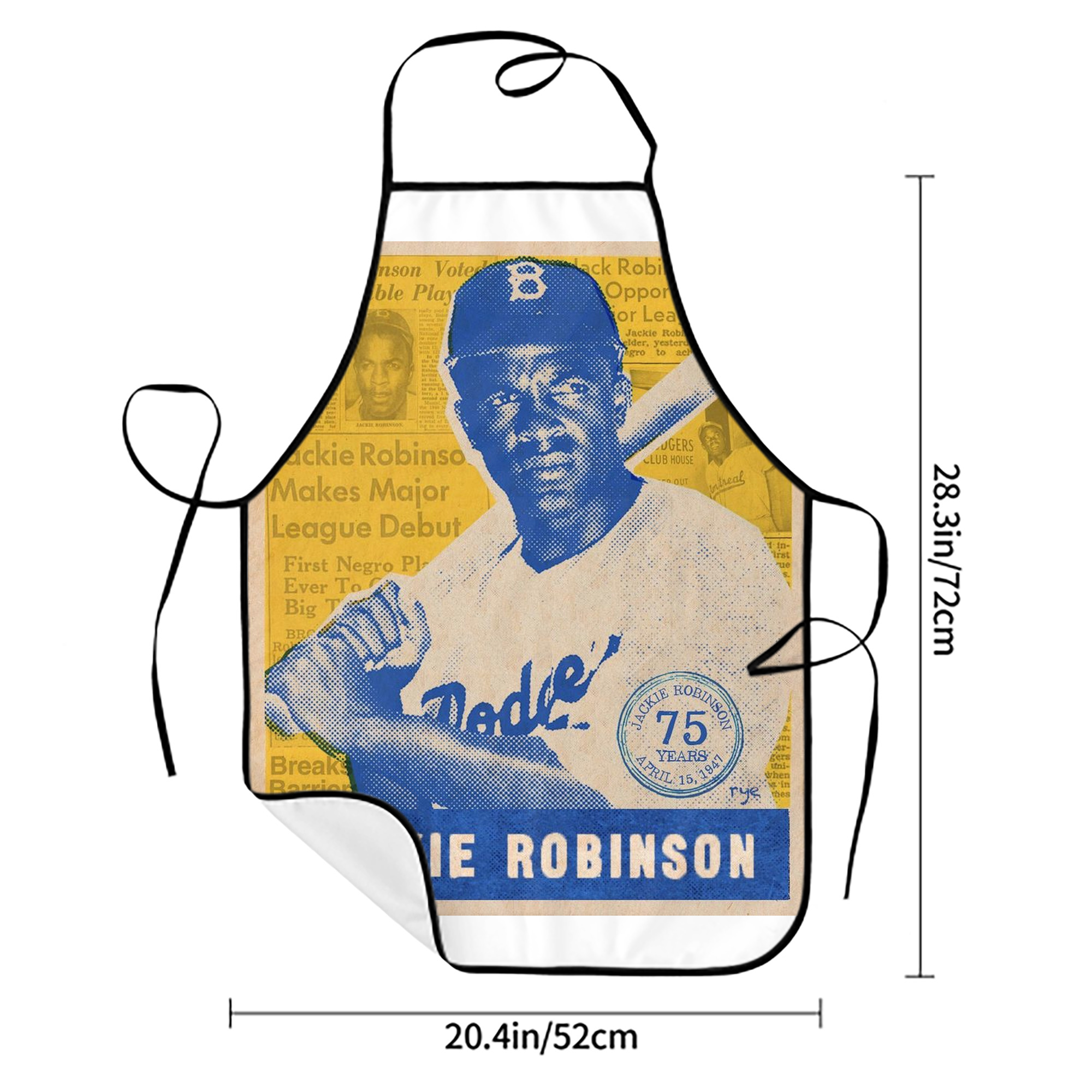  Stain-Resistant Polyester Apron With Pocket – Full Print, Waterproof, Anti-Wrinkle, Anti-Pilling – Ideal For Kitchen, BBQ, Restaurant, Salon & More