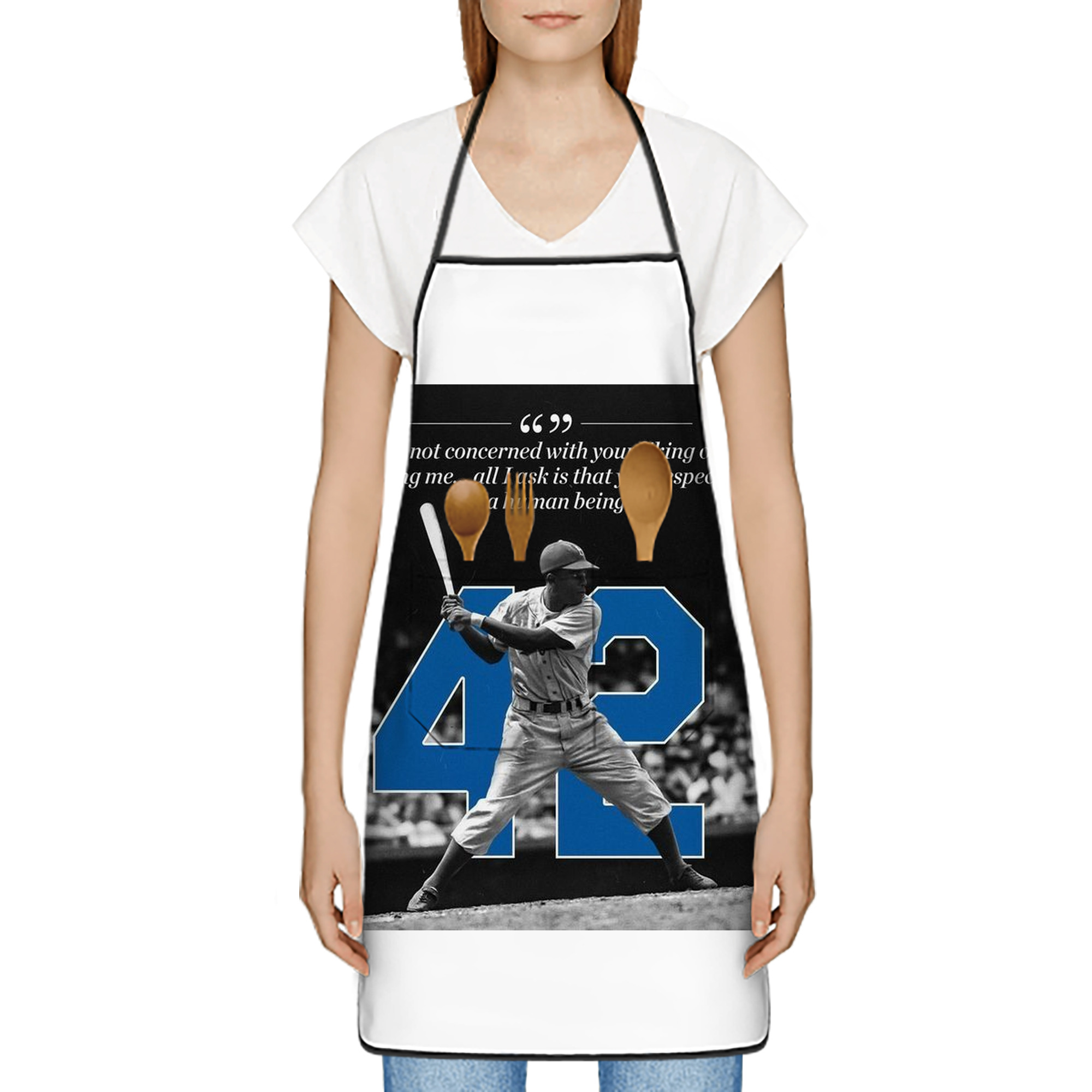  Stain-Resistant Polyester Apron With Pocket – Full Print, Waterproof, Anti-Wrinkle, Anti-Pilling – Ideal For Kitchen, BBQ, Restaurant, Salon & More