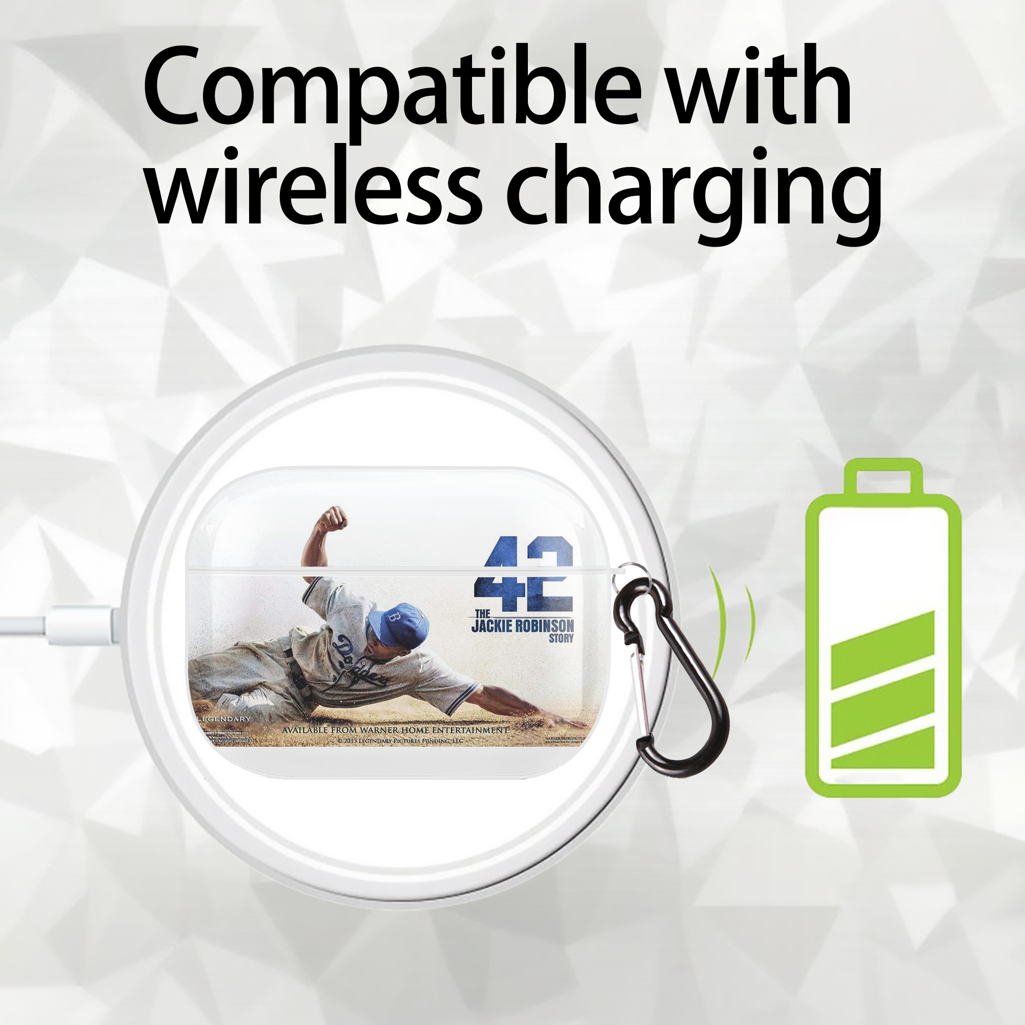  AirPods Pro Hard Case White With Keychain, Durable Flexible PC, Precise Cutouts, Anti-Fingerprint, Yellowing & Scratch Resistant, Full Protection, Washable