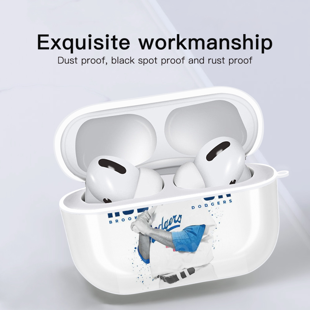  AirPods Pro Hard Case White With Keychain, Durable Flexible PC, Precise Cutouts, Anti-Fingerprint, Yellowing & Scratch Resistant, Full Protection, Washable