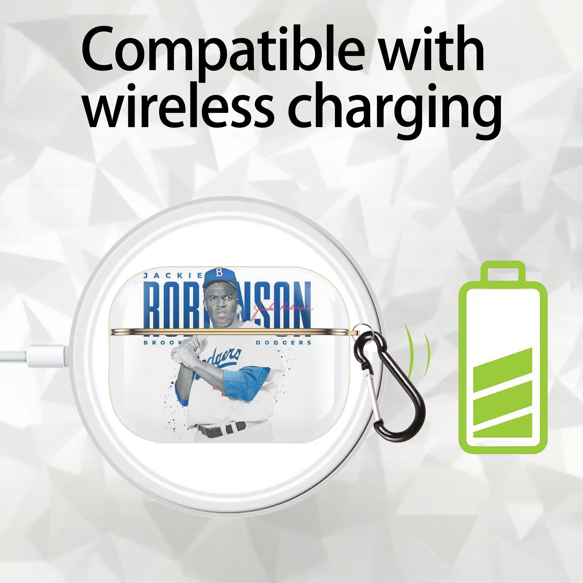  Luxury Gold AirPods Pro Case With Keychain, Flexible PC Material, Full Protection, Precise Cutouts, Anti-Fingerprint, Washable, Durable Design