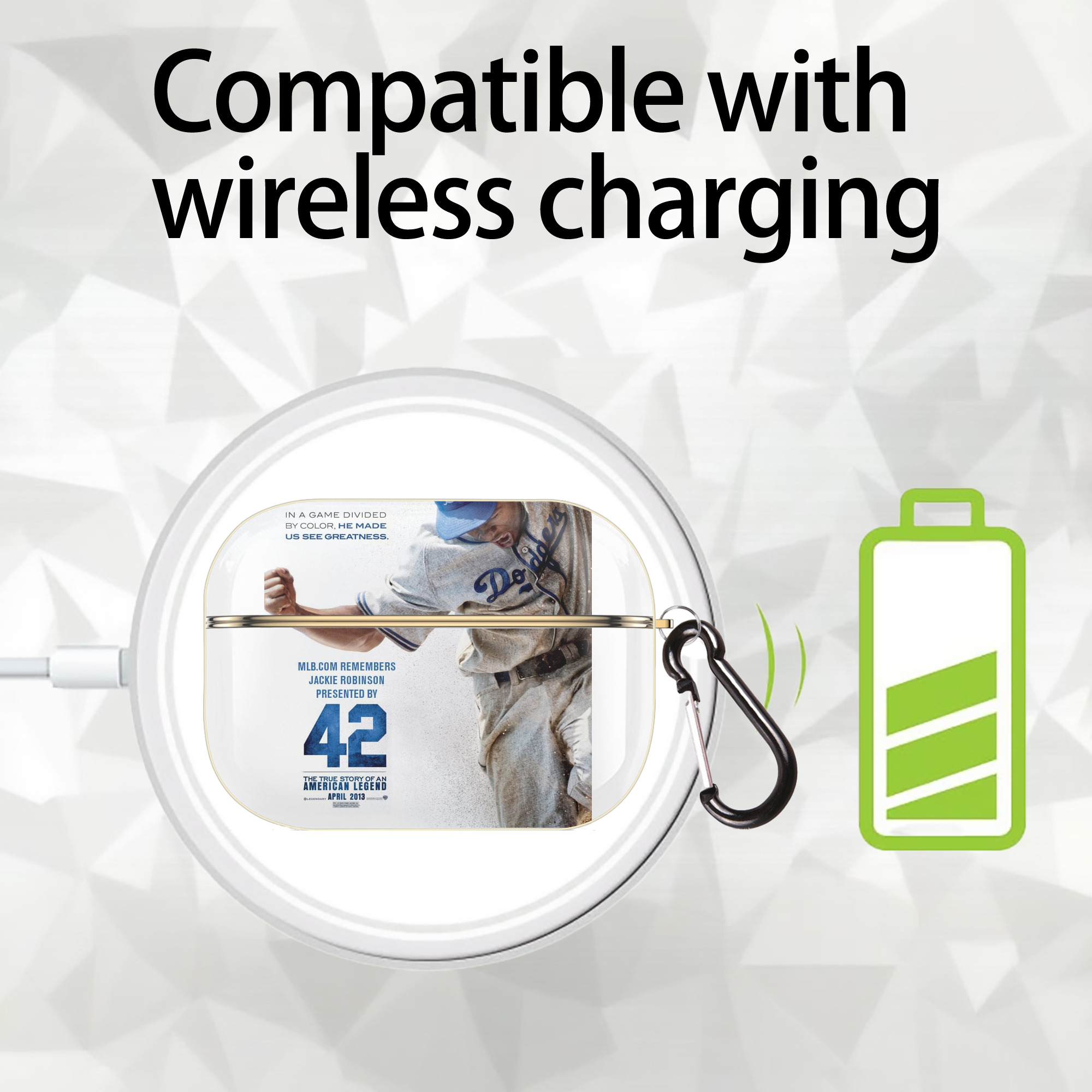  Luxury Gold AirPods Pro Case With Keychain, Flexible PC Material, Full Protection, Precise Cutouts, Anti-Fingerprint, Washable, Durable Design