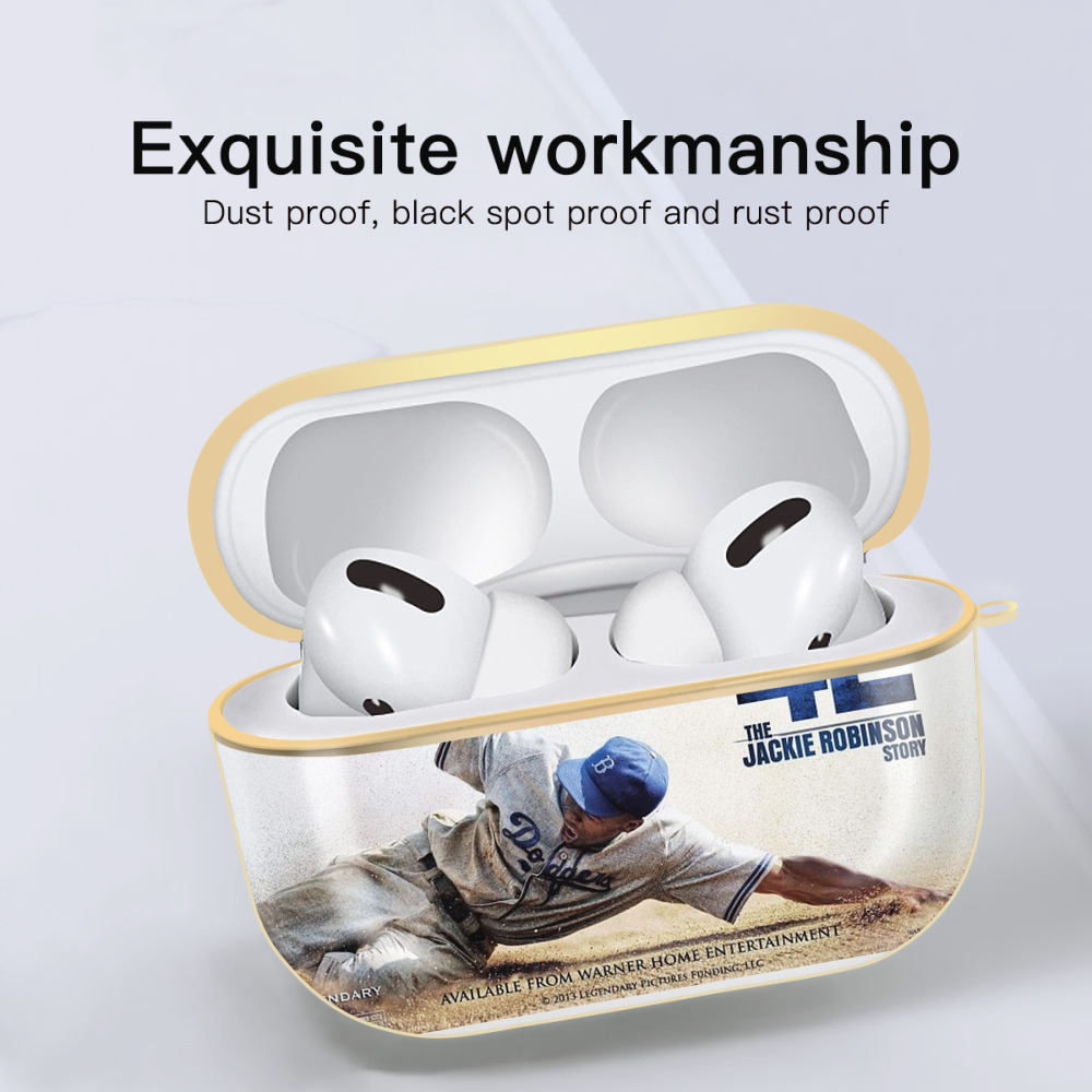  Luxury Gold AirPods Pro Case With Keychain, Flexible PC Material, Full Protection, Precise Cutouts, Anti-Fingerprint, Washable, Durable Design