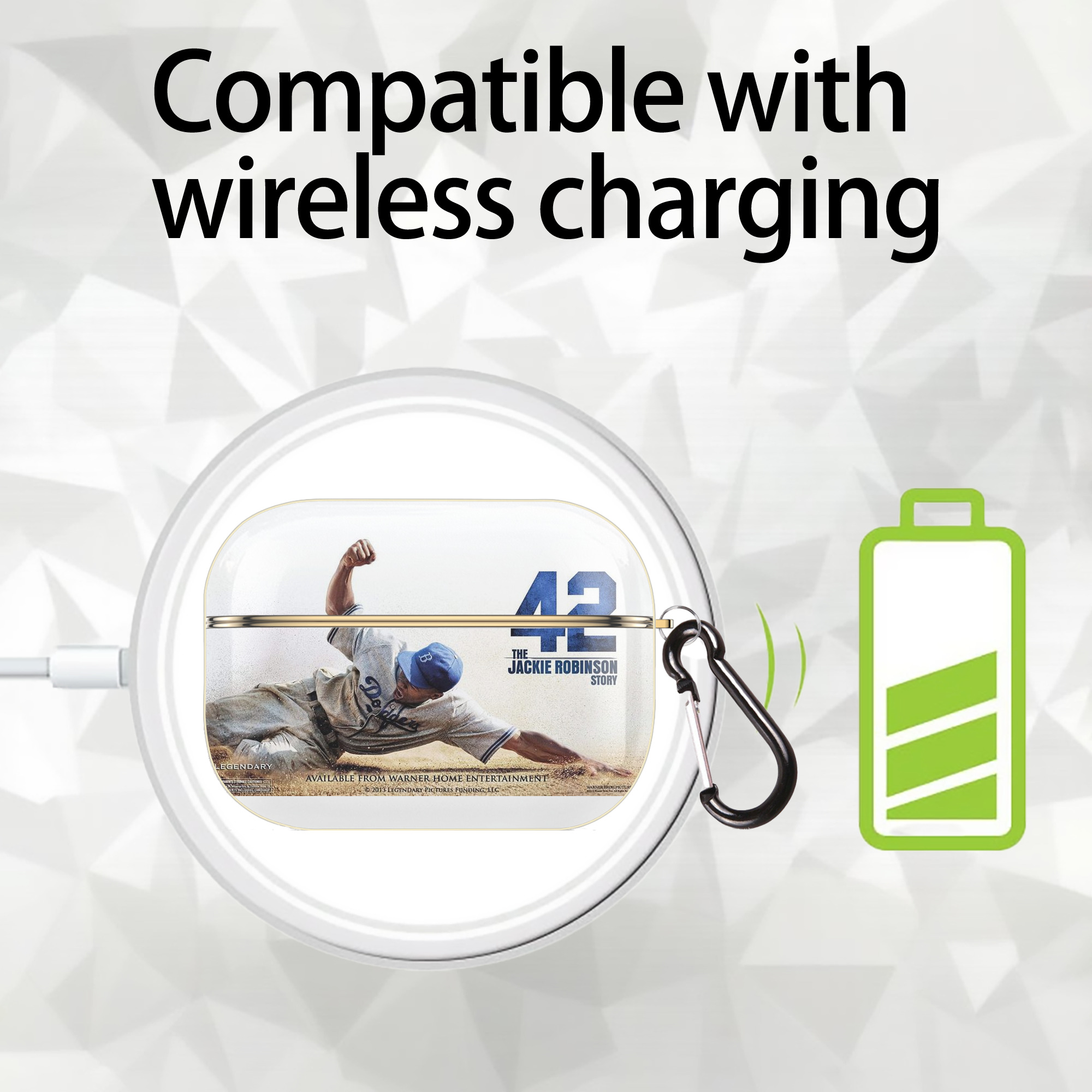  Luxury Gold AirPods Pro Case With Keychain, Flexible PC Material, Full Protection, Precise Cutouts, Anti-Fingerprint, Washable, Durable Design