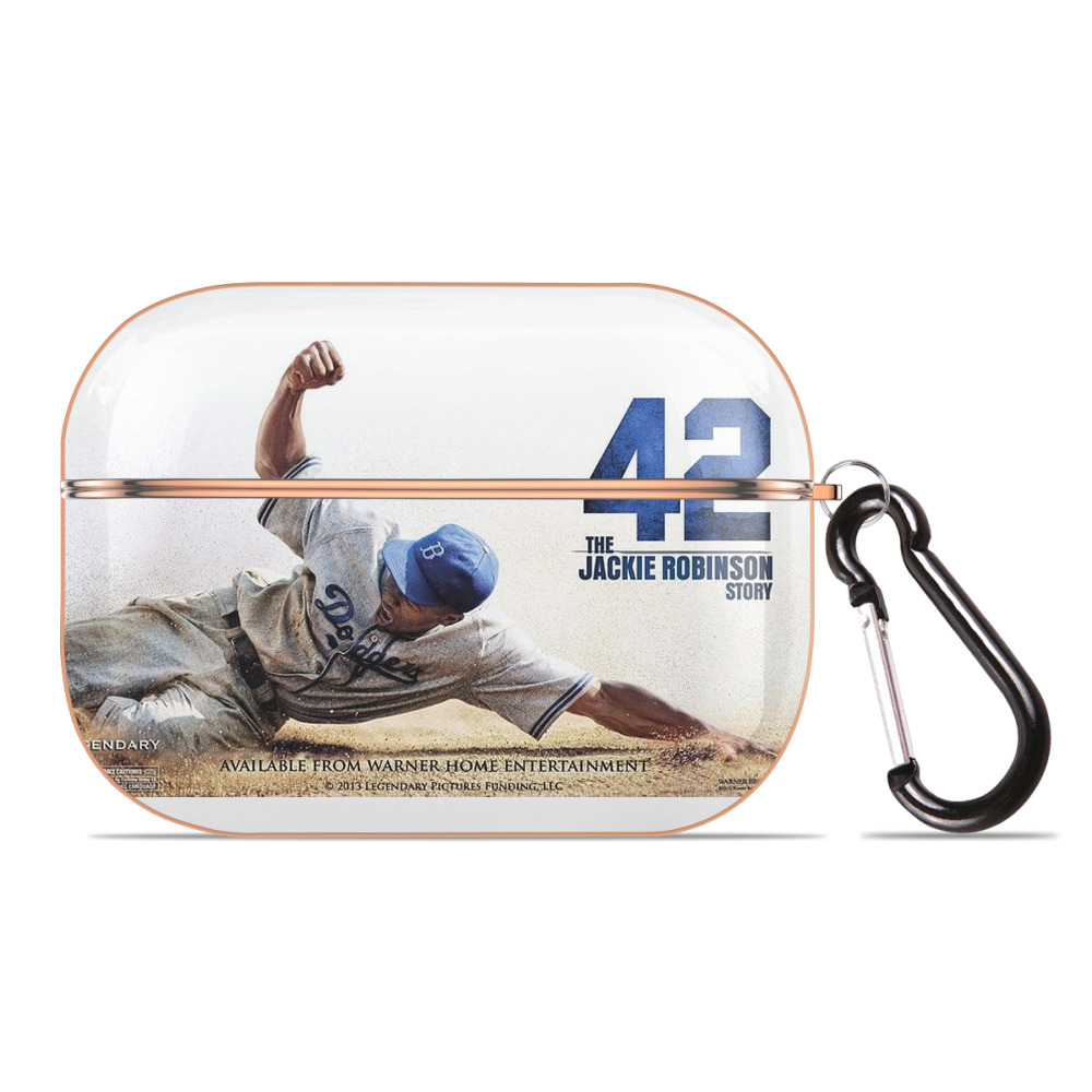  AirPods Pro Protective Case Rose Gold, Flexible PC Material, Precise Fit, Anti-Slip Cover, Full Protection, Fingerprint Resistant, Washable With Keychain