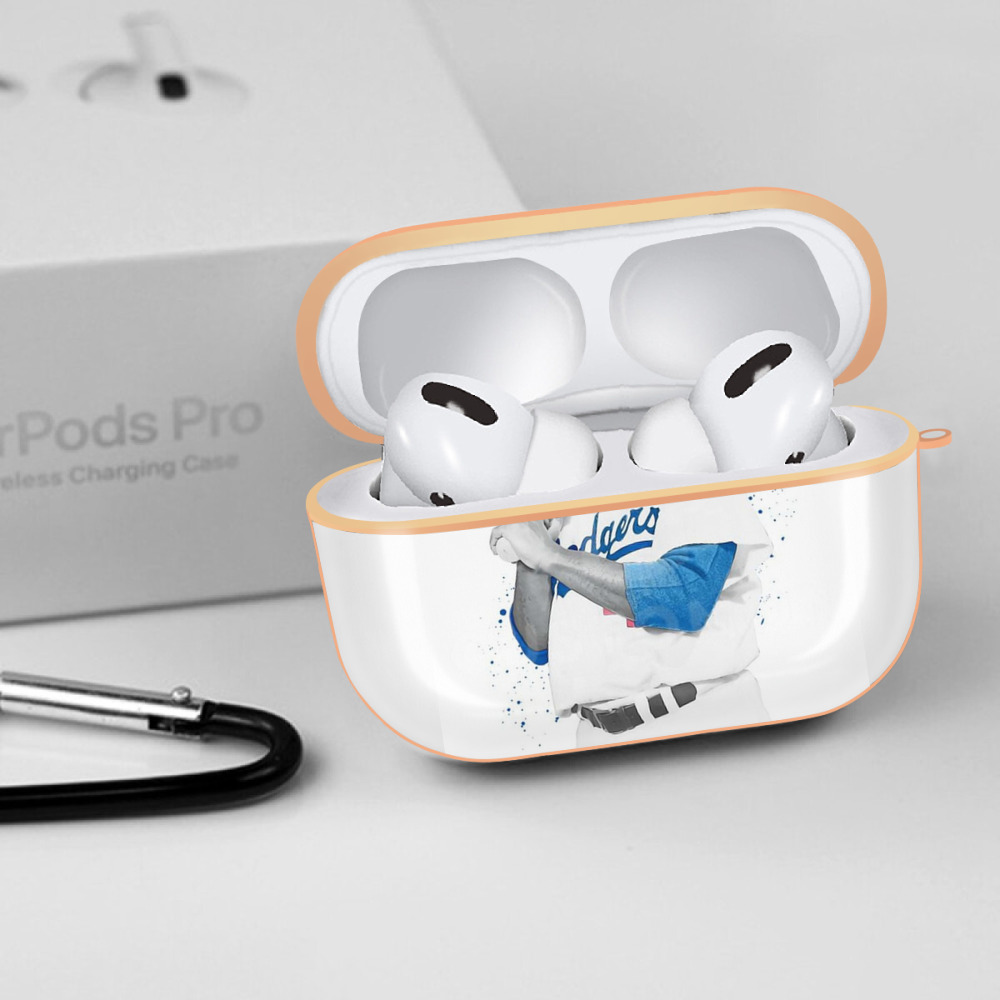  AirPods Pro Protective Case Rose Gold, Flexible PC Material, Precise Fit, Anti-Slip Cover, Full Protection, Fingerprint Resistant, Washable With Keychain