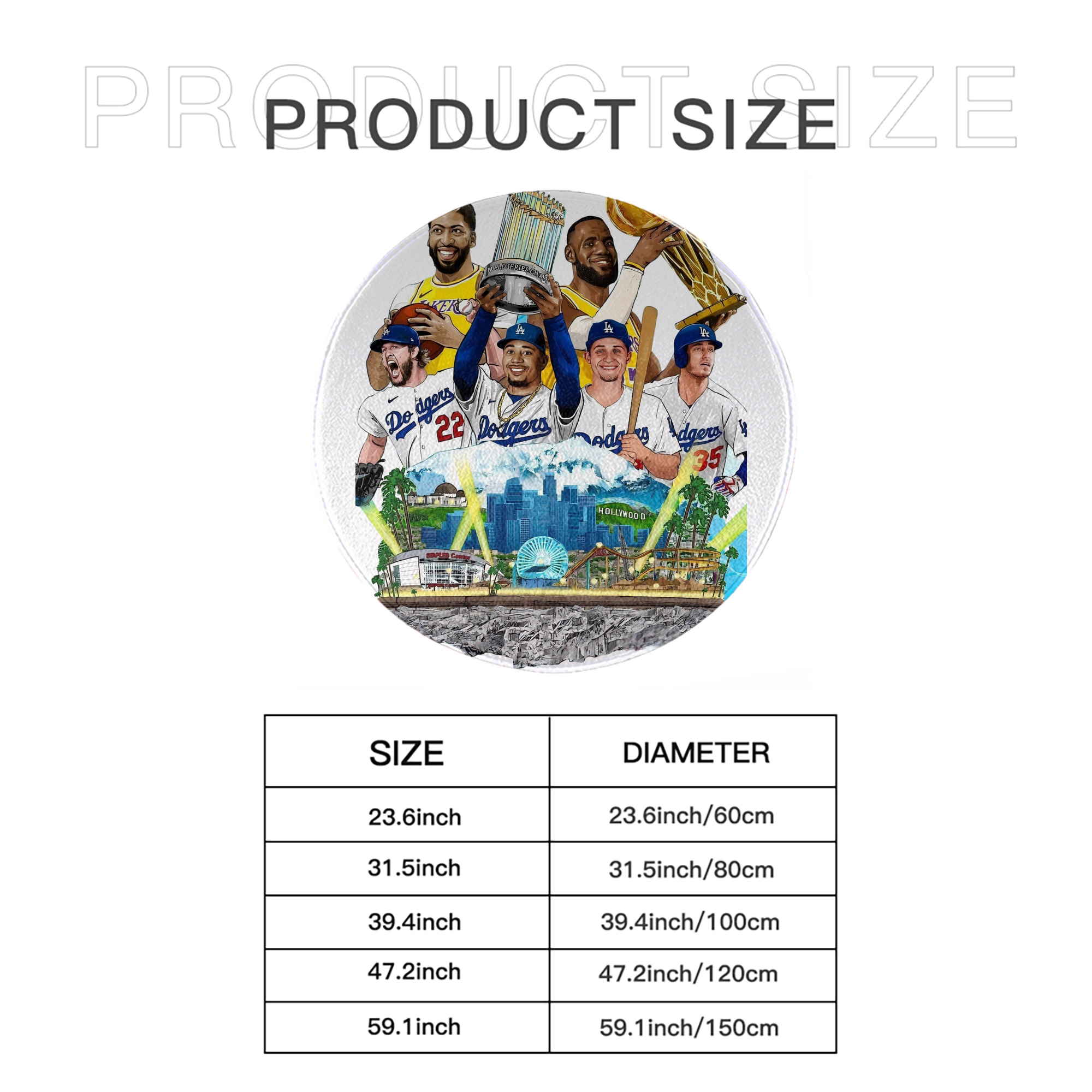  Round Floor Mat – Soft Flannel & High-Density Sponge Core – Non-Slip Dot Backing – Durable Stitched Edges – Quick-Dry & Breathable – Perfect For Home, Bathroom & Living Room