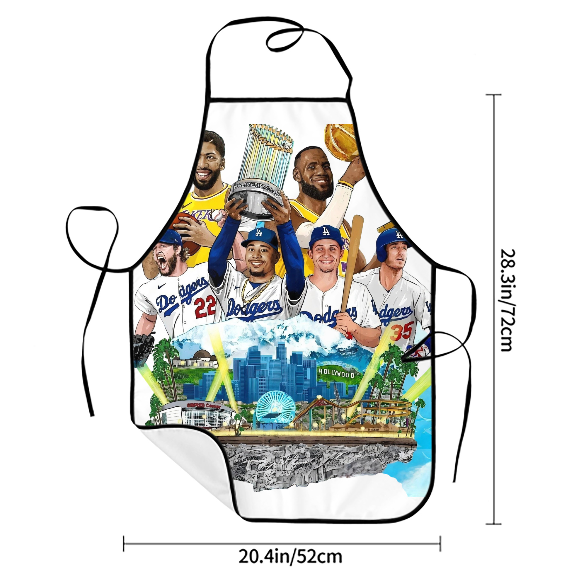  Stain-Resistant Polyester Apron With Pocket – Full Print, Waterproof, Anti-Wrinkle, Anti-Pilling – Ideal For Kitchen, BBQ, Restaurant, Salon & More