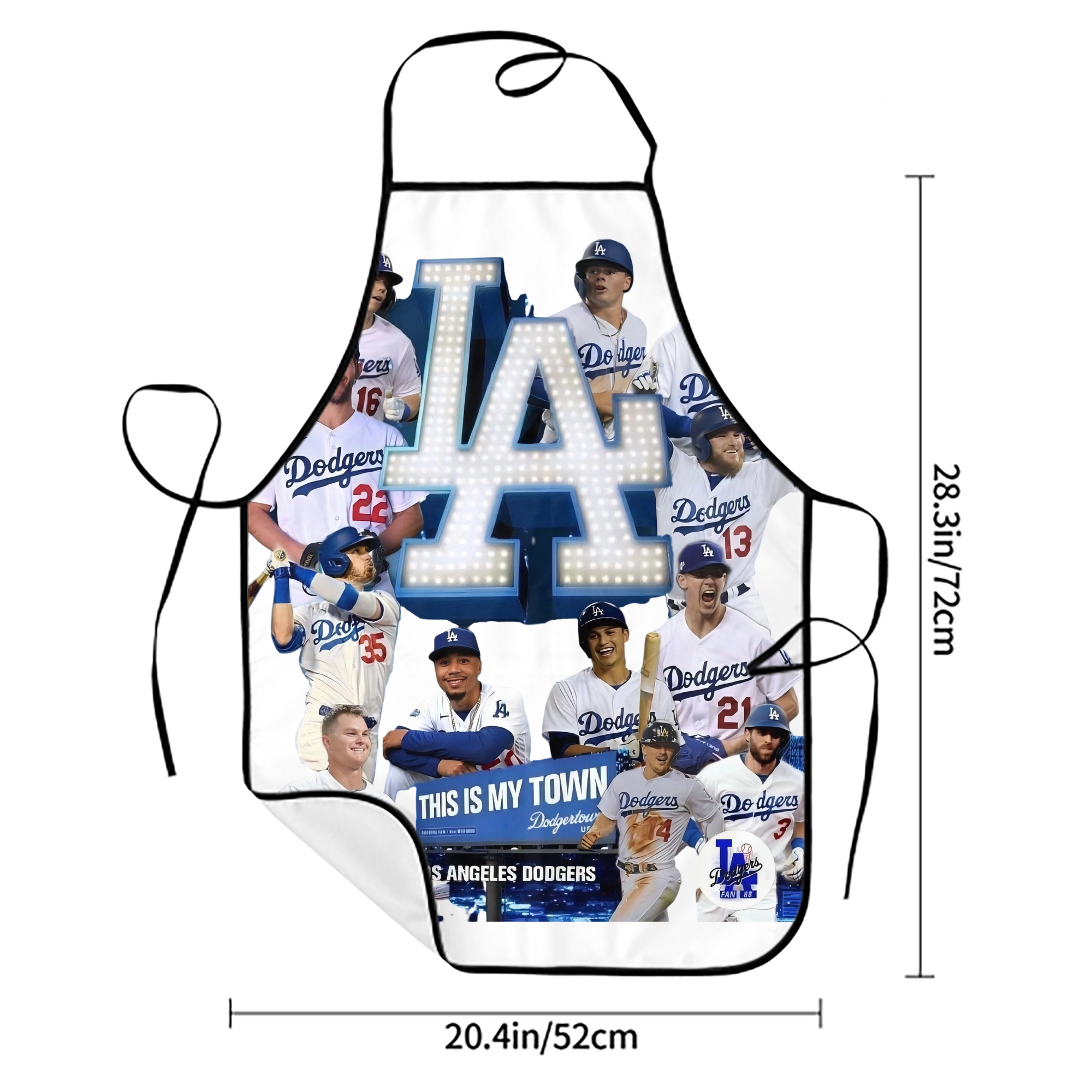  Stain-Resistant Polyester Apron With Pocket – Full Print, Waterproof, Anti-Wrinkle, Anti-Pilling – Ideal For Kitchen, BBQ, Restaurant, Salon & More