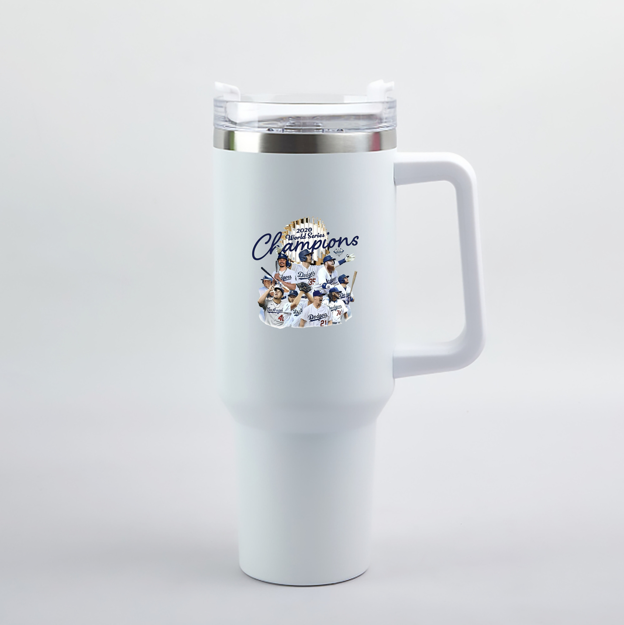  40oz Handle Car Tumbler – Durable Stainless Steel Travel Mug With UV Print – Double Wall Insulated, Fits Most Car Cup Holders