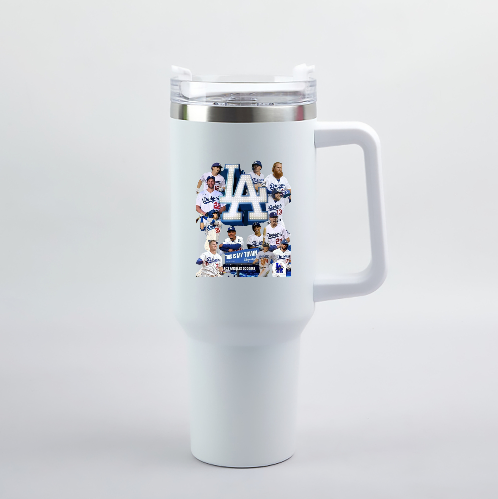  40oz Handle Car Tumbler – Durable Stainless Steel Travel Mug With UV Print – Double Wall Insulated, Fits Most Car Cup Holders