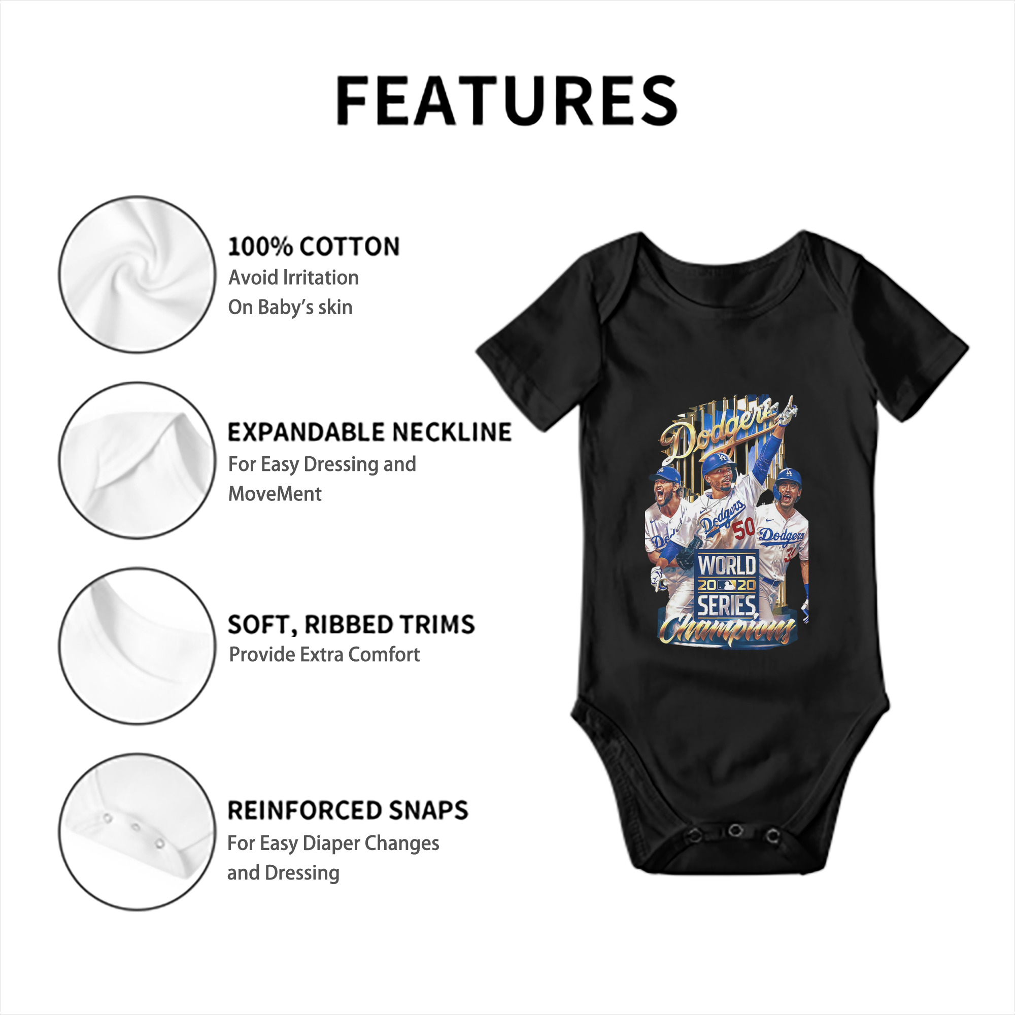  Baby Short Sleeve Romper – 100% Cotton Soft & Breathable Digital Print Onesie With Easy Snap Closure And Envelope Shoulder – Comfortable For Daily Wear & Travel