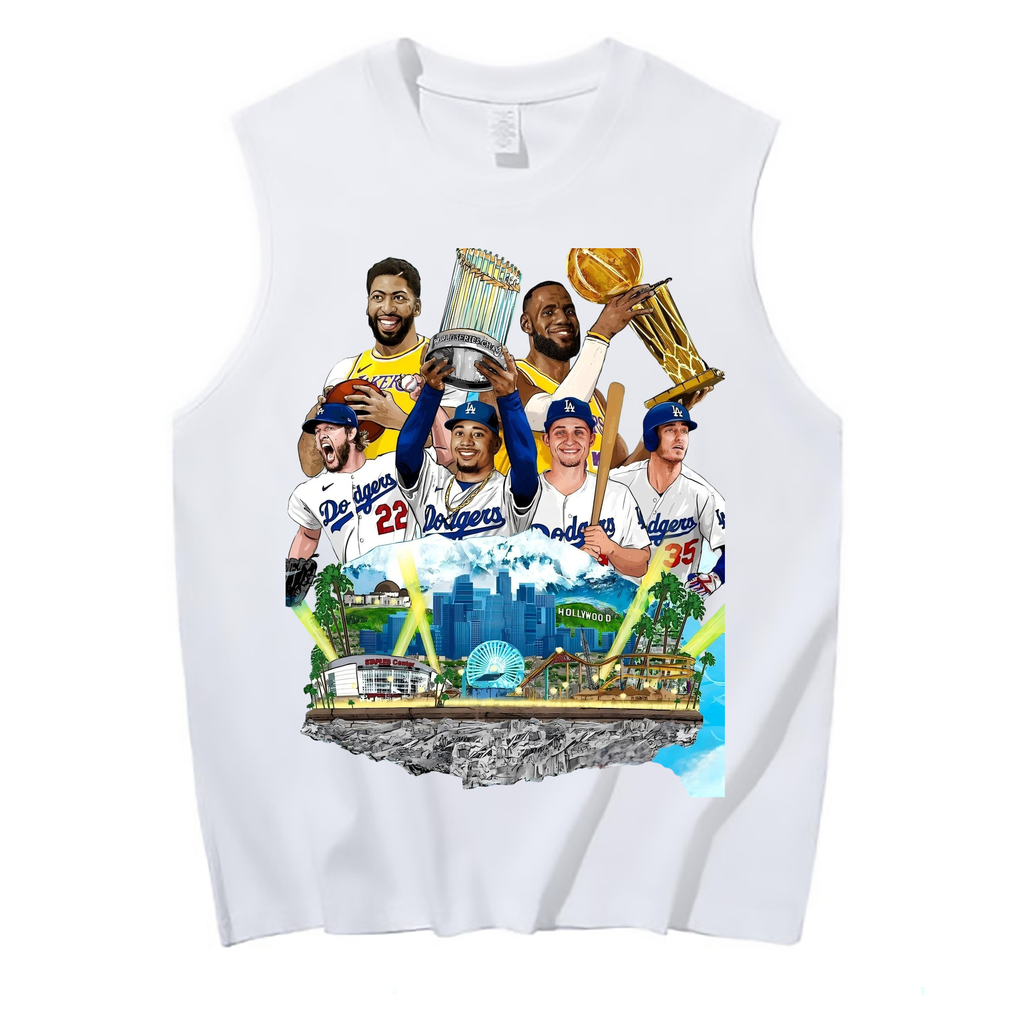  210g Combed Cotton Tank Top With Front Heat Transfer Print – Soft, Lightweight, Fitted Design – Stylish & Comfortable Casual Wear For Sports & Everyday Use