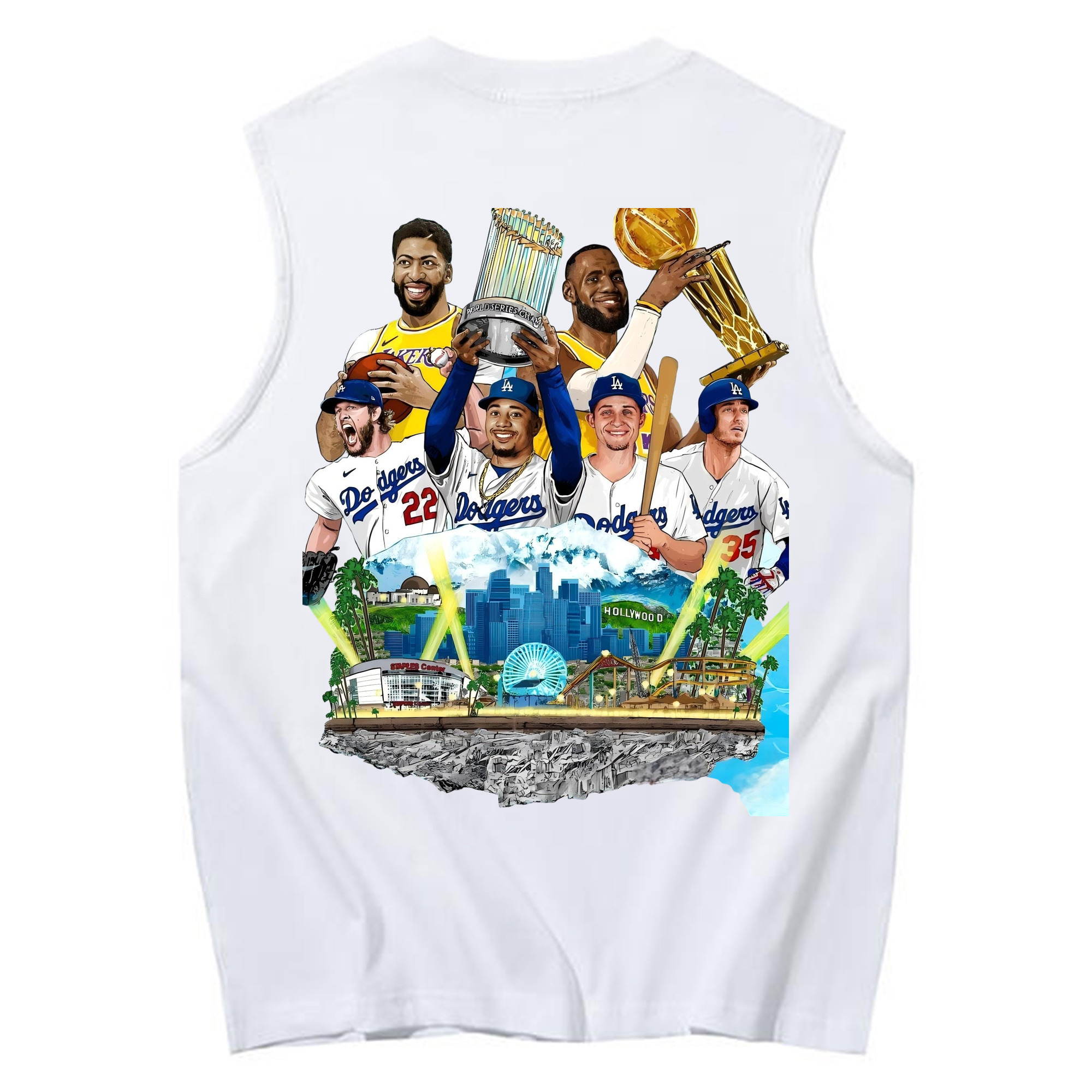  230g Pure Cotton Tank Top With Back Heat Transfer Print – Soft, Lightweight, Fitted Design – Stylish & Comfortable Casual Wear For Sports & Everyday Use