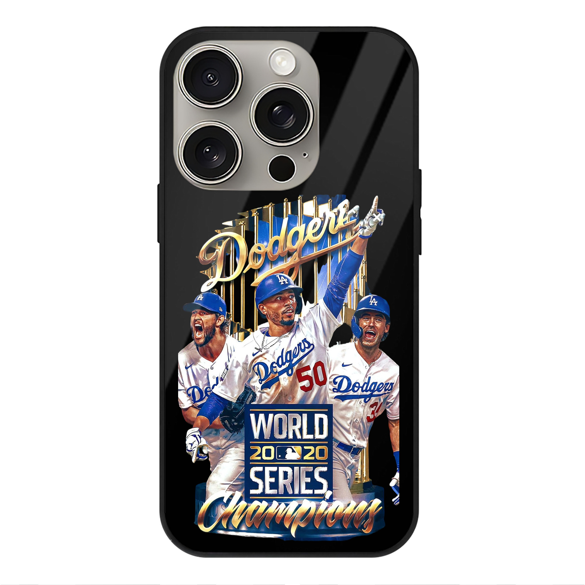  IPhone 15 Pro Mirror Phone Case – UV Printed Glass + TPU – Scratch-Resistant, Wireless Charging Compatible, Precise Fit & Stylish Design