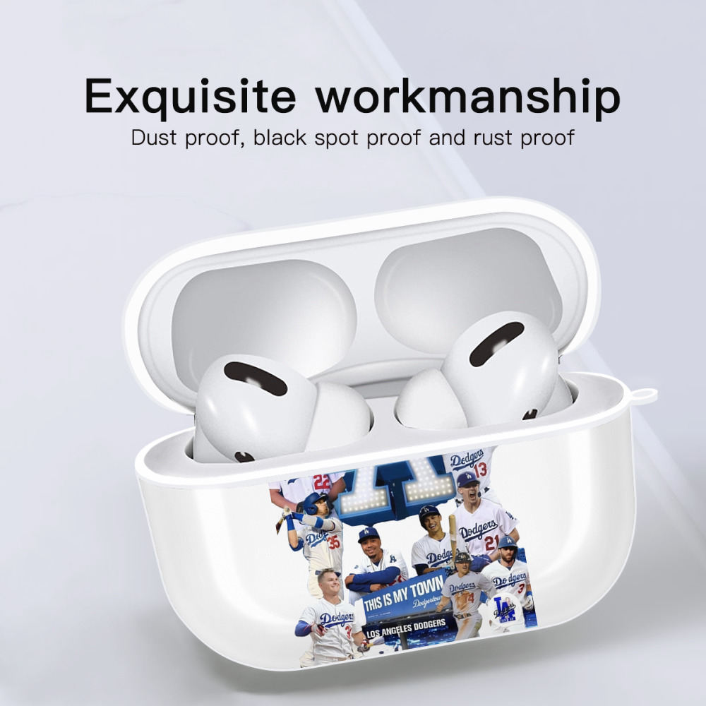  AirPods Pro Hard Case White With Keychain, Durable Flexible PC, Precise Cutouts, Anti-Fingerprint, Yellowing & Scratch Resistant, Full Protection, Washable