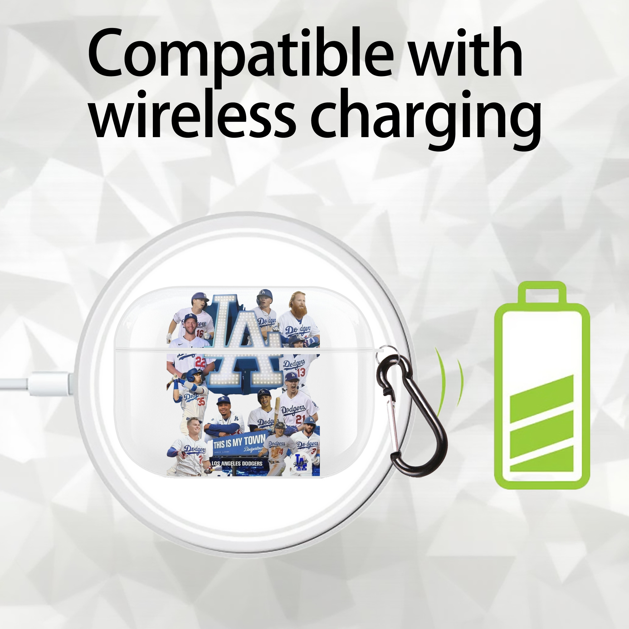  AirPods Pro Hard Case White With Keychain, Durable Flexible PC, Precise Cutouts, Anti-Fingerprint, Yellowing & Scratch Resistant, Full Protection, Washable