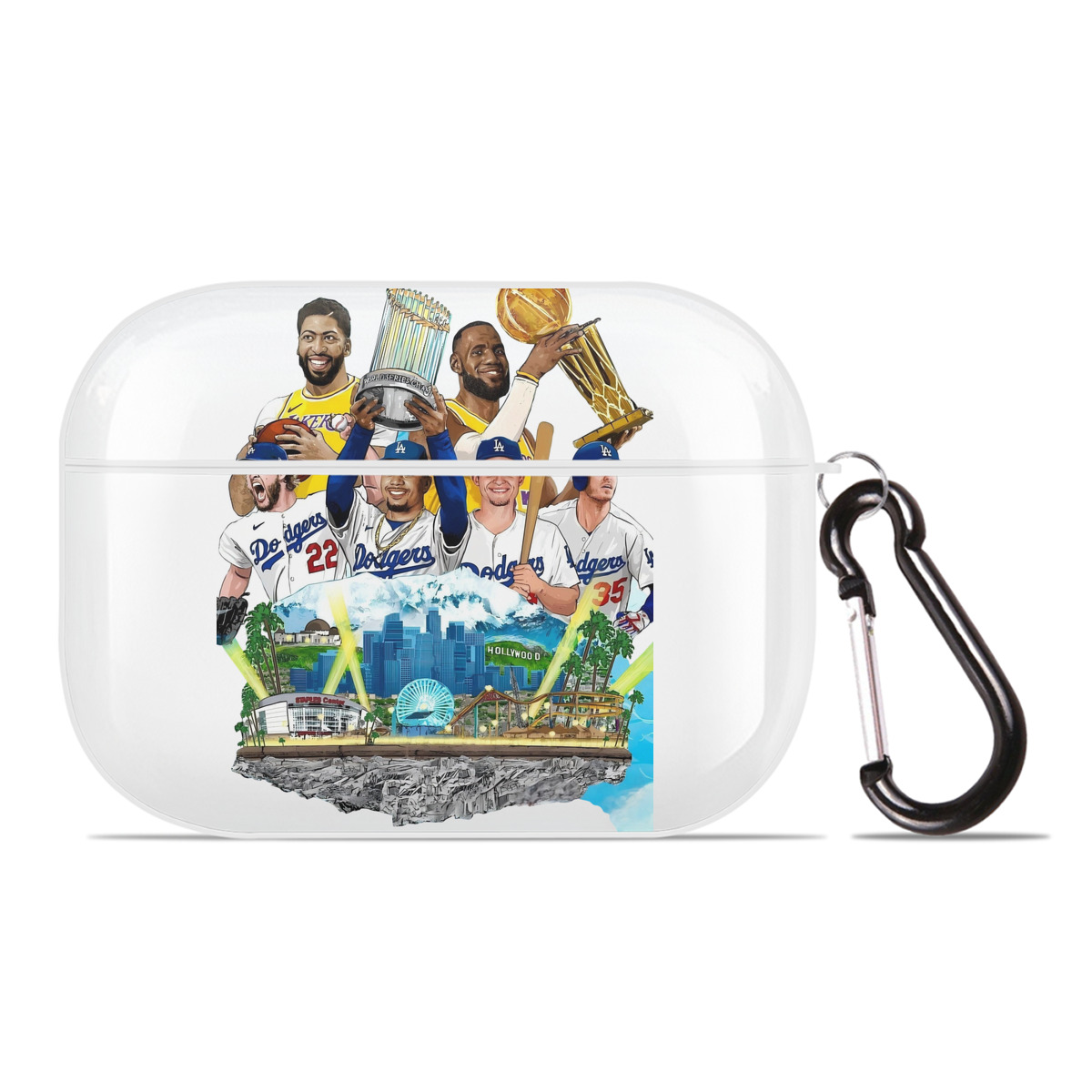  AirPods Pro Hard Case White With Keychain, Durable Flexible PC, Precise Cutouts, Anti-Fingerprint, Yellowing & Scratch Resistant, Full Protection, Washable