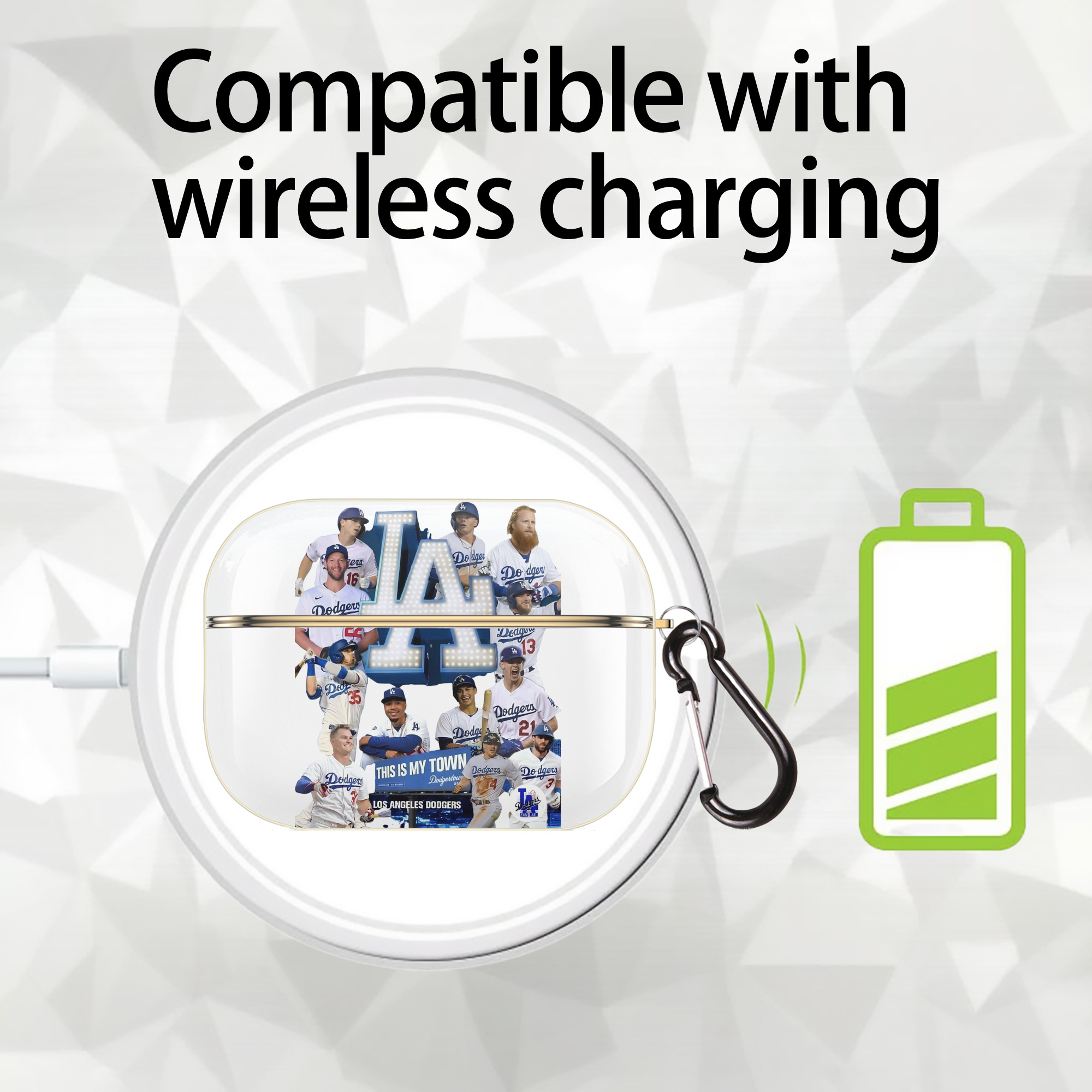  Luxury Gold AirPods Pro Case With Keychain, Flexible PC Material, Full Protection, Precise Cutouts, Anti-Fingerprint, Washable, Durable Design