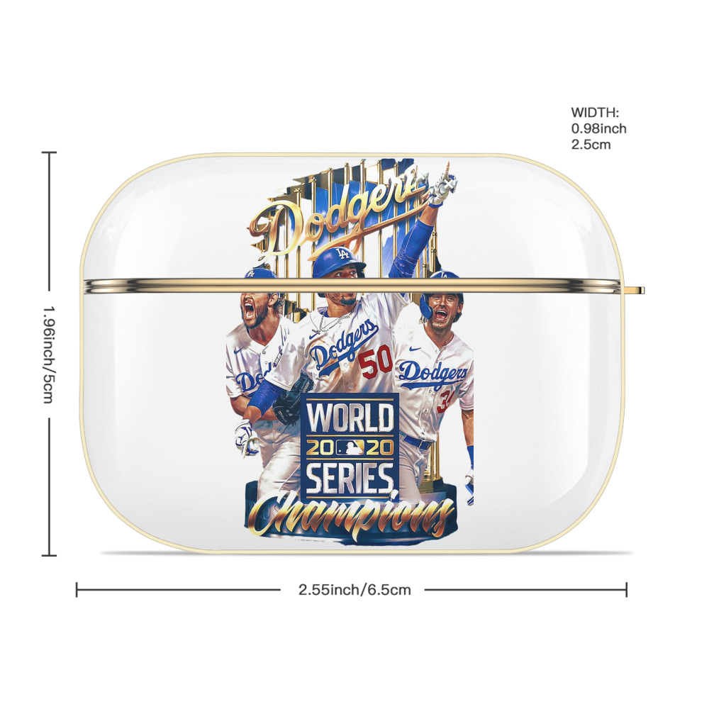  Luxury Gold AirPods Pro Case With Keychain, Flexible PC Material, Full Protection, Precise Cutouts, Anti-Fingerprint, Washable, Durable Design