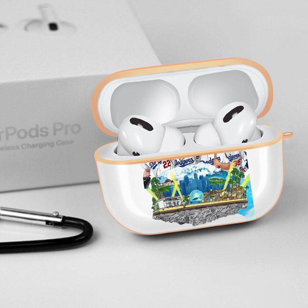  AirPods Pro Protective Case Rose Gold, Flexible PC Material, Precise Fit, Anti-Slip Cover, Full Protection, Fingerprint Resistant, Washable With Keychain