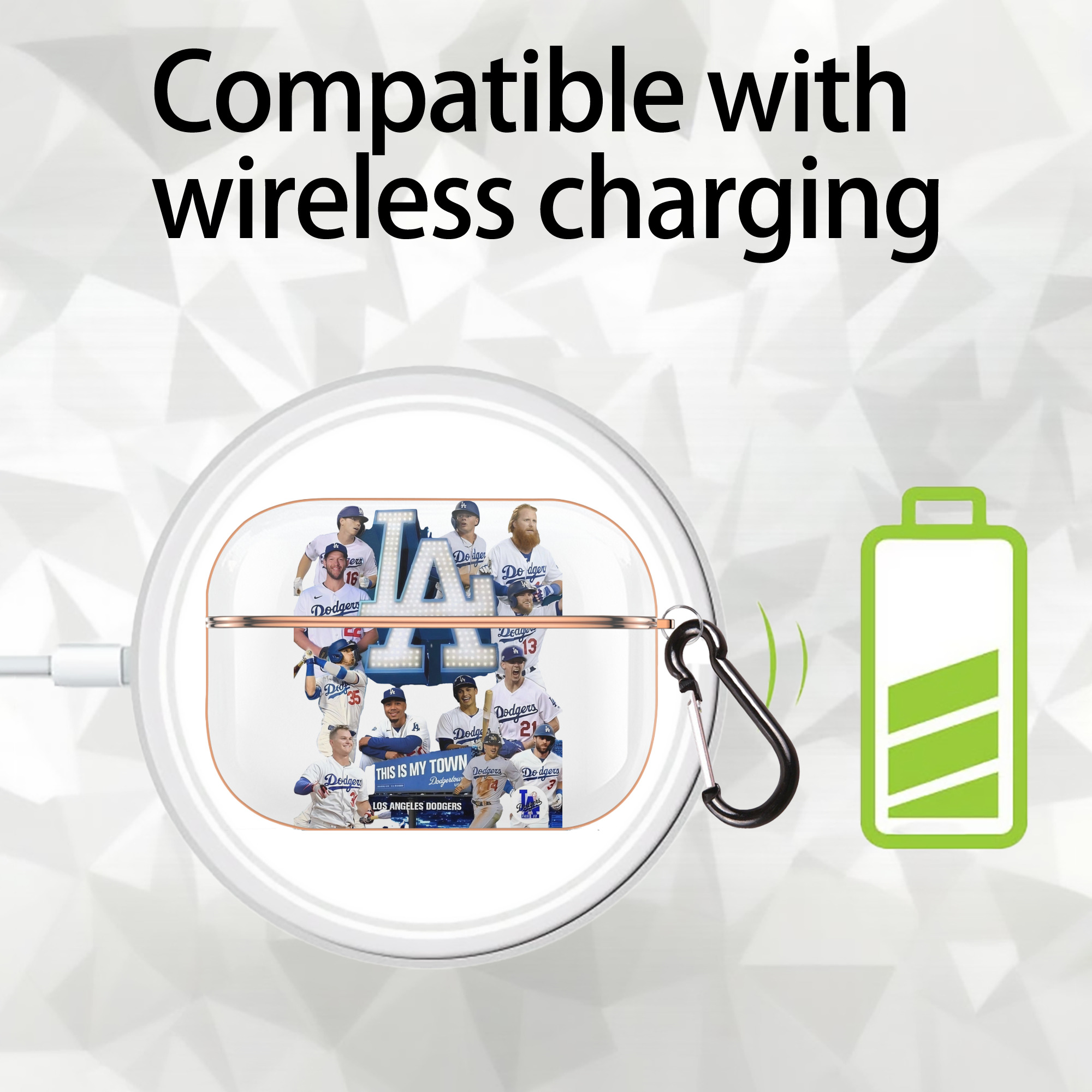  AirPods Pro Protective Case Rose Gold, Flexible PC Material, Precise Fit, Anti-Slip Cover, Full Protection, Fingerprint Resistant, Washable With Keychain