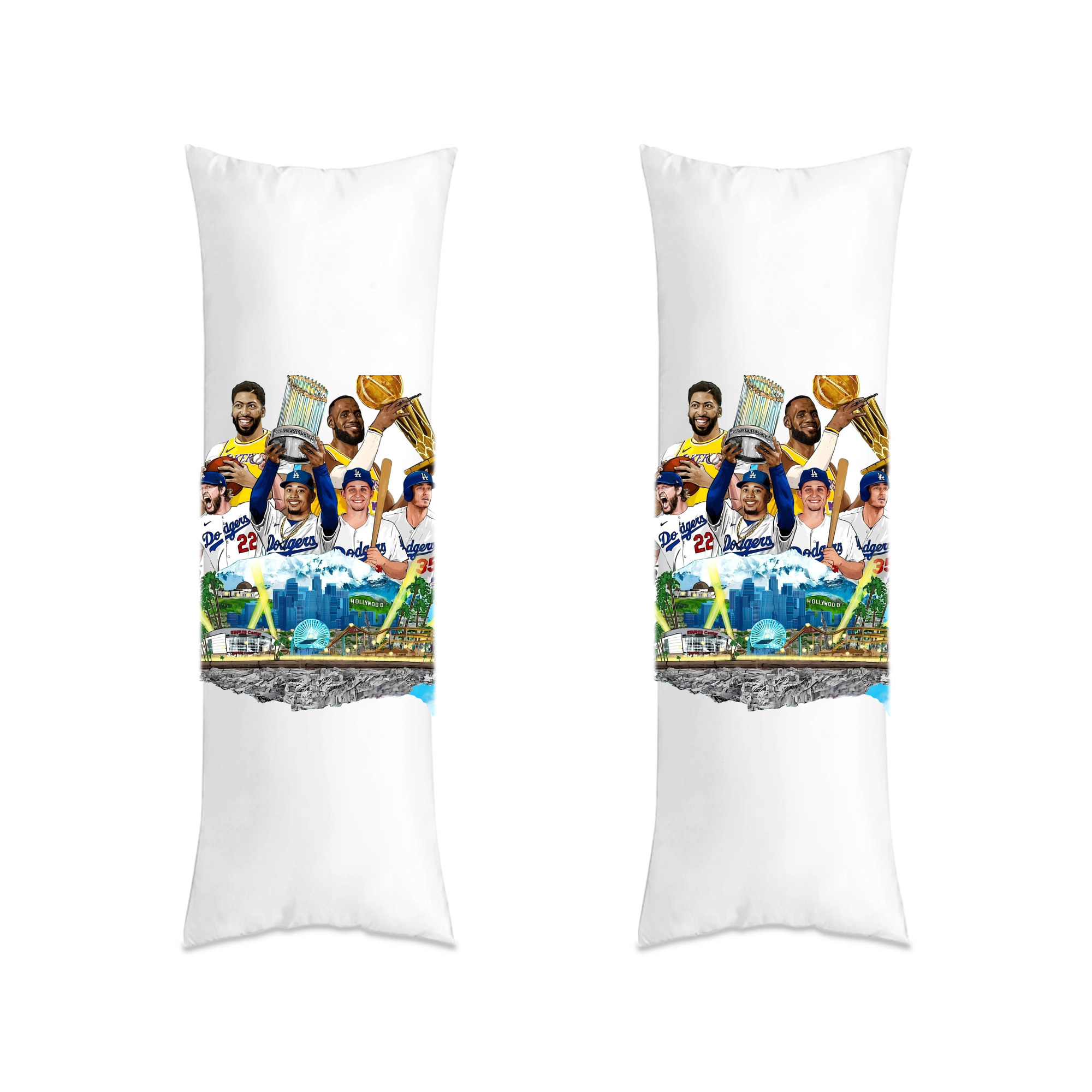  Soft Double-Sided Long Body Pillow Cover, Multiple Sizes, Durable Polyester, Invisible Zipper, Breathable, Easy Care, Wrinkle-Resistant