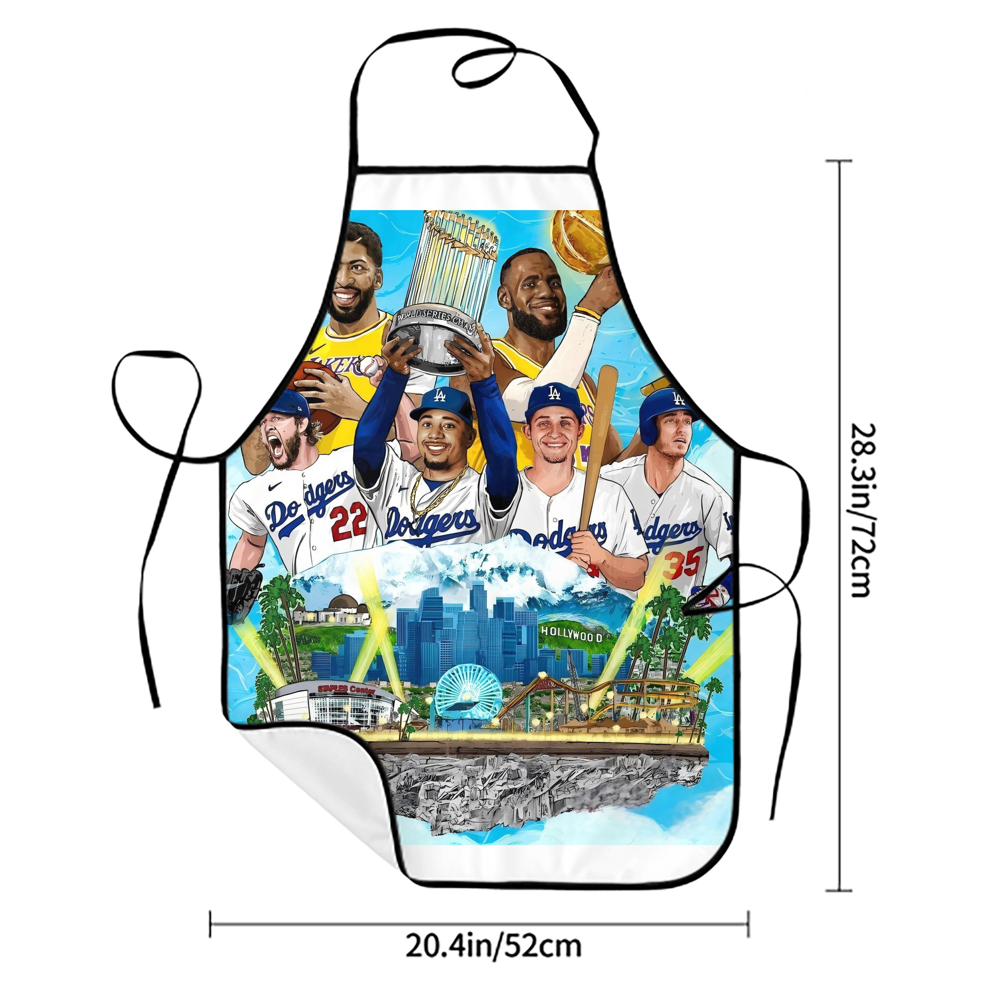  Stain-Resistant Polyester Apron With Pocket – Full Print, Waterproof, Anti-Wrinkle, Anti-Pilling – Ideal For Kitchen, BBQ, Restaurant, Salon & More