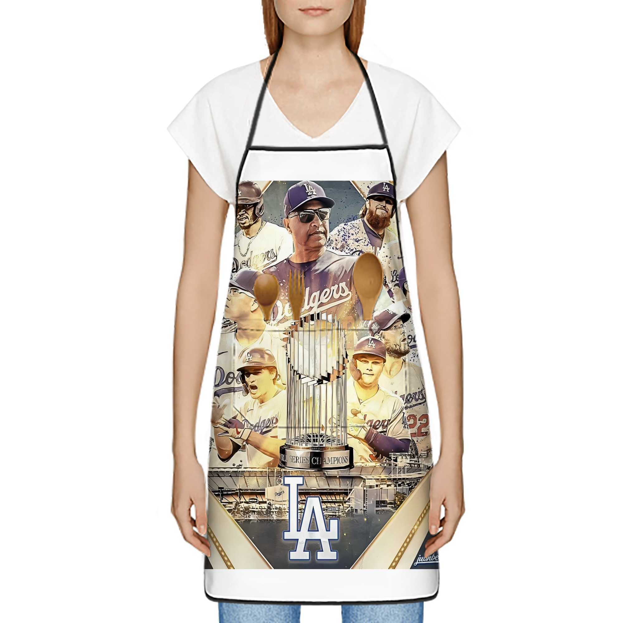  Stain-Resistant Polyester Apron With Pocket – Full Print, Waterproof, Anti-Wrinkle, Anti-Pilling – Ideal For Kitchen, BBQ, Restaurant, Salon & More