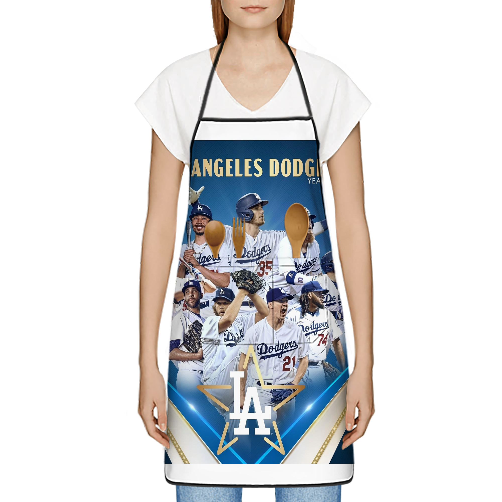  Stain-Resistant Polyester Apron With Pocket – Full Print, Waterproof, Anti-Wrinkle, Anti-Pilling – Ideal For Kitchen, BBQ, Restaurant, Salon & More