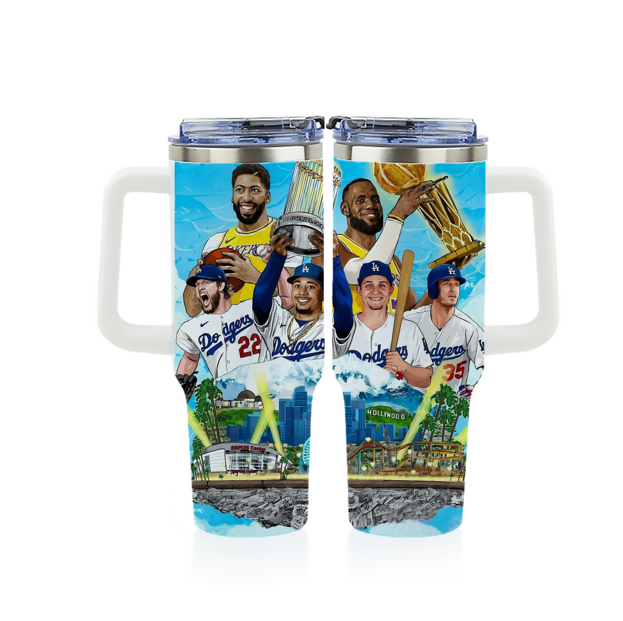  40oz Full Wrap Car Tumbler – Durable Stainless Steel Travel Mug With Vibrant UV Print – Double Wall Insulated, Fits Most Car Cup Holders