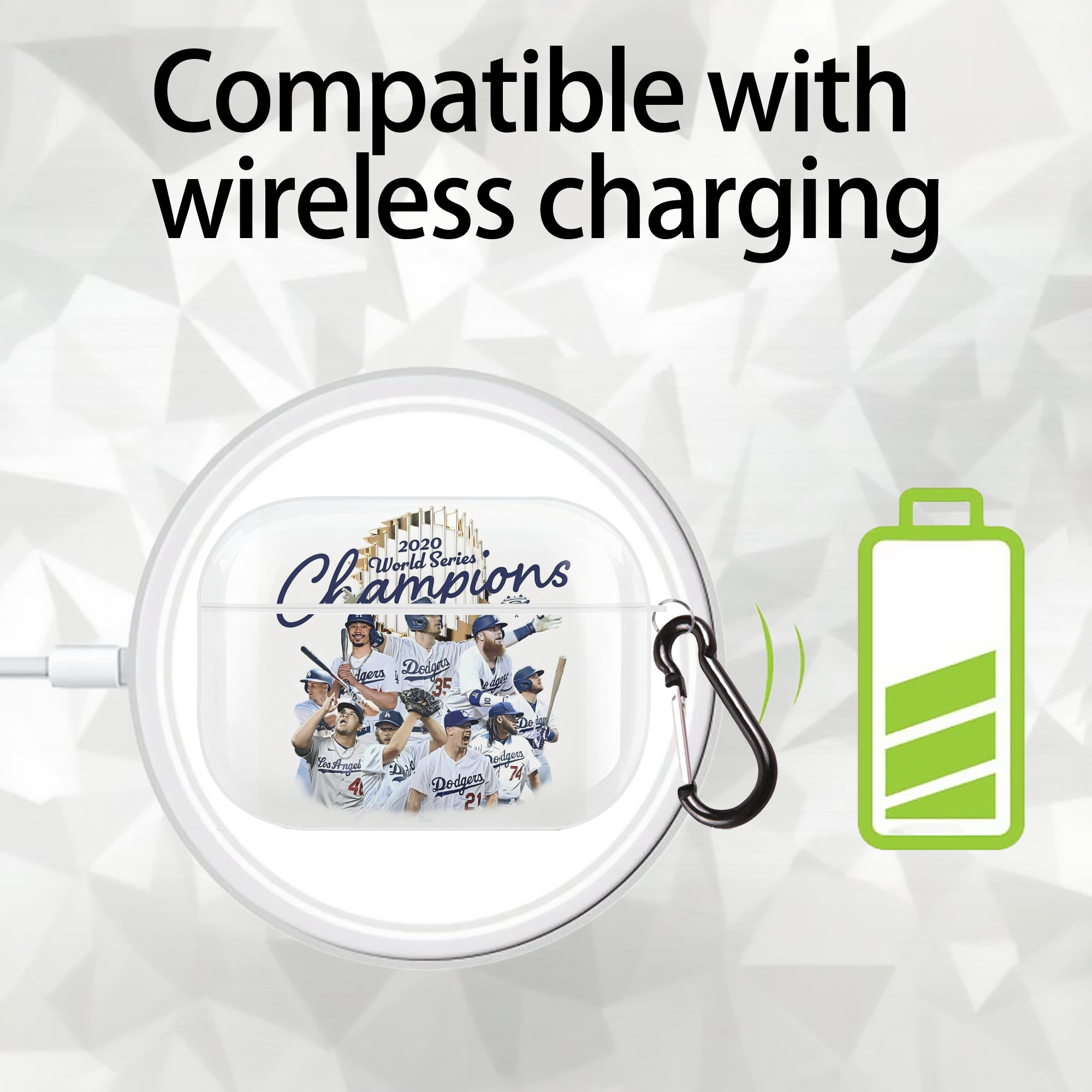  AirPods Pro Hard Case White With Keychain, Durable Flexible PC, Precise Cutouts, Anti-Fingerprint, Yellowing & Scratch Resistant, Full Protection, Washable