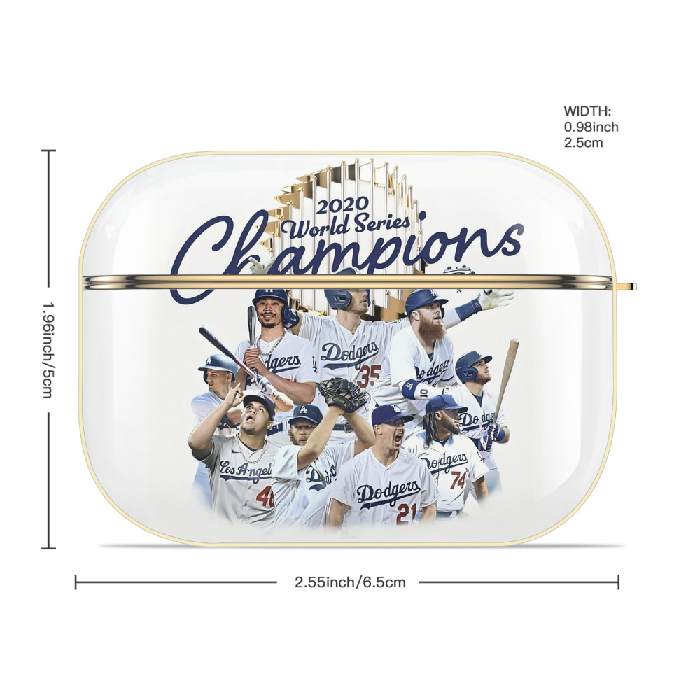  Luxury Gold AirPods Pro Case With Keychain, Flexible PC Material, Full Protection, Precise Cutouts, Anti-Fingerprint, Washable, Durable Design