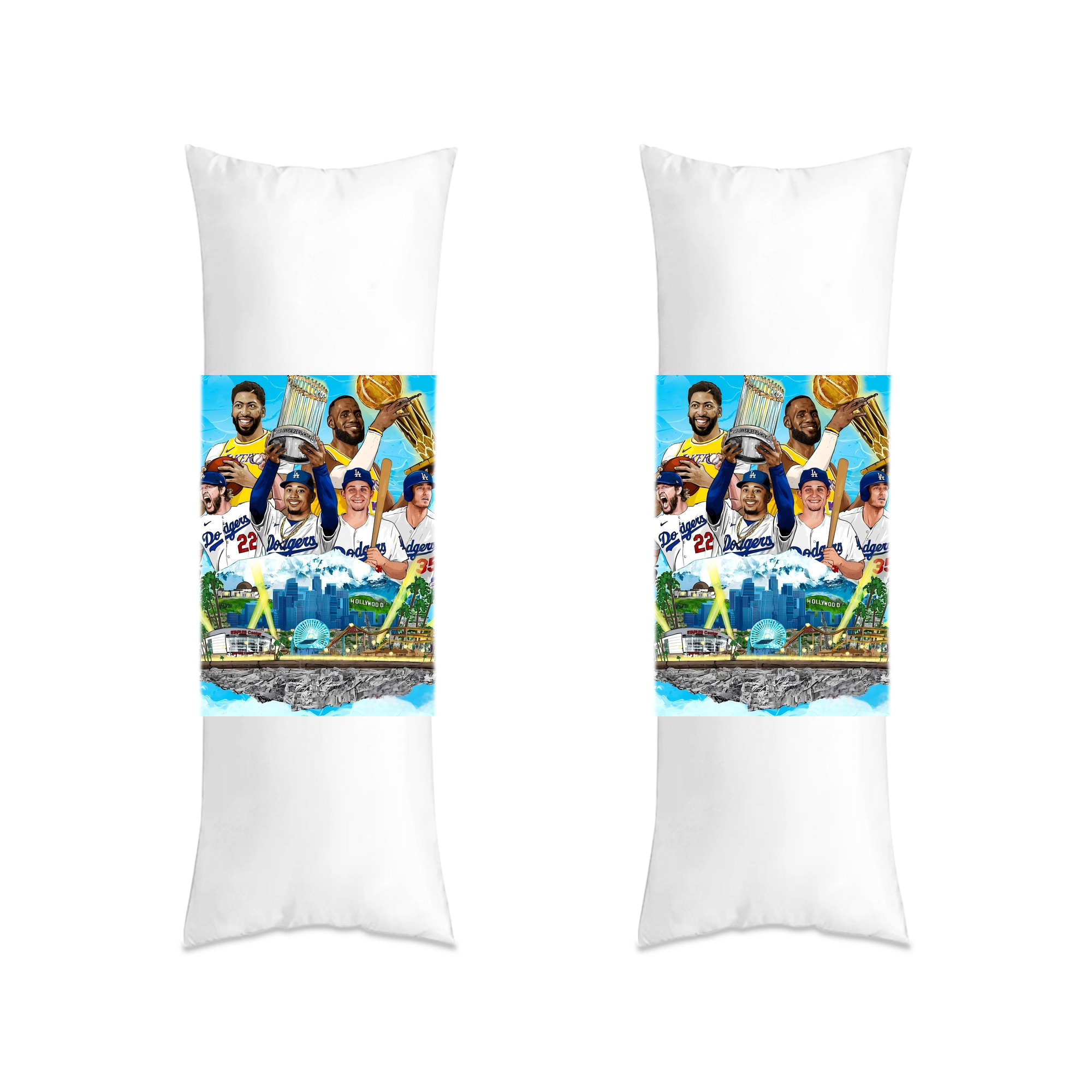  Soft Double-Sided Long Body Pillow Cover, Multiple Sizes, Durable Polyester, Invisible Zipper, Breathable, Easy Care, Wrinkle-Resistant