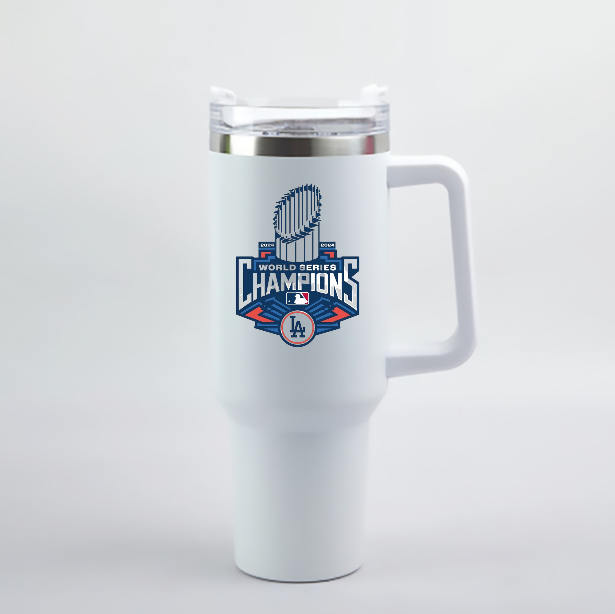  40oz Handle Car Cup With Crystal Sticker Design – Durable Stainless Steel Travel Mug With Reusable Straw – Double Wall Insulated